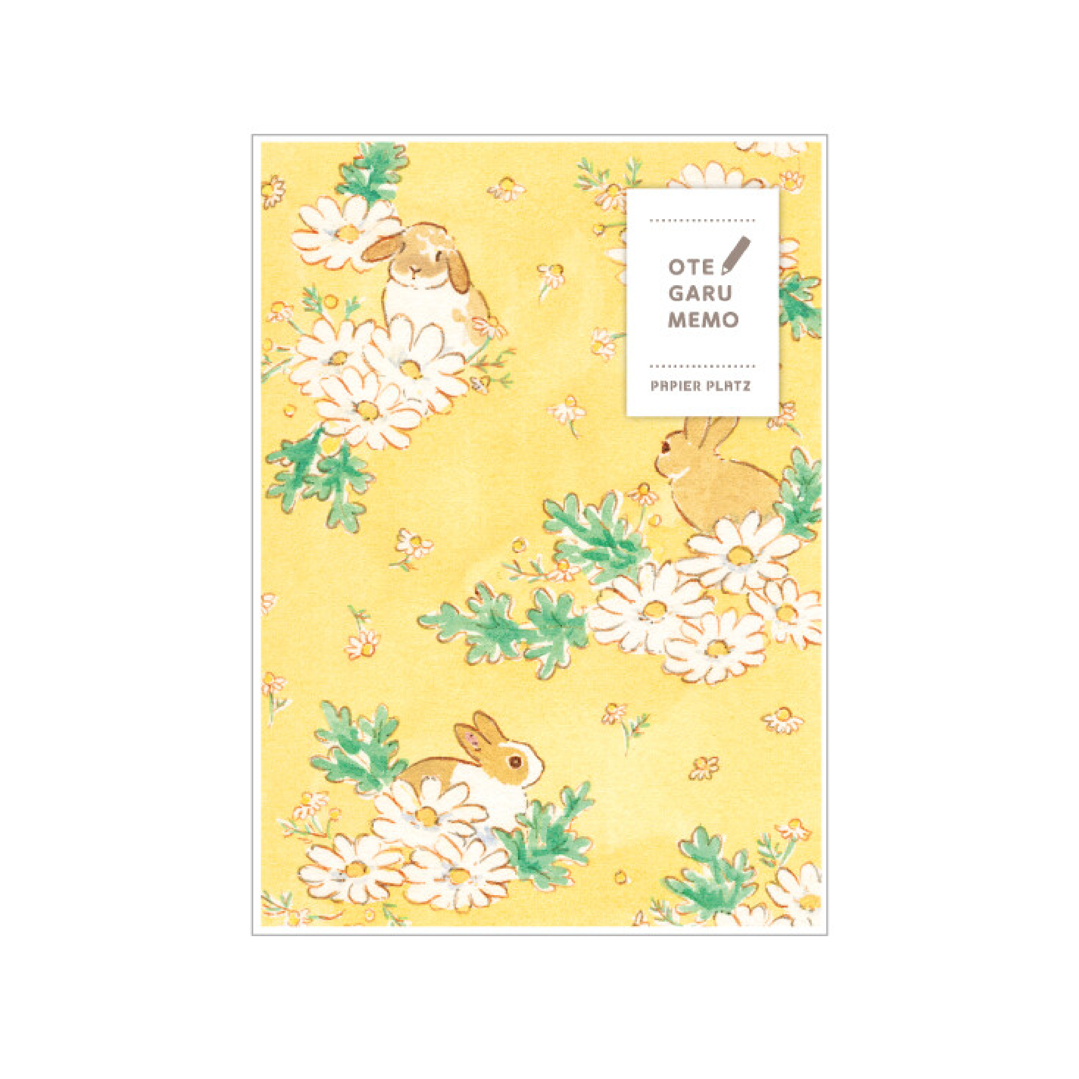 Herbs and Flower Rabbits Memo Pad