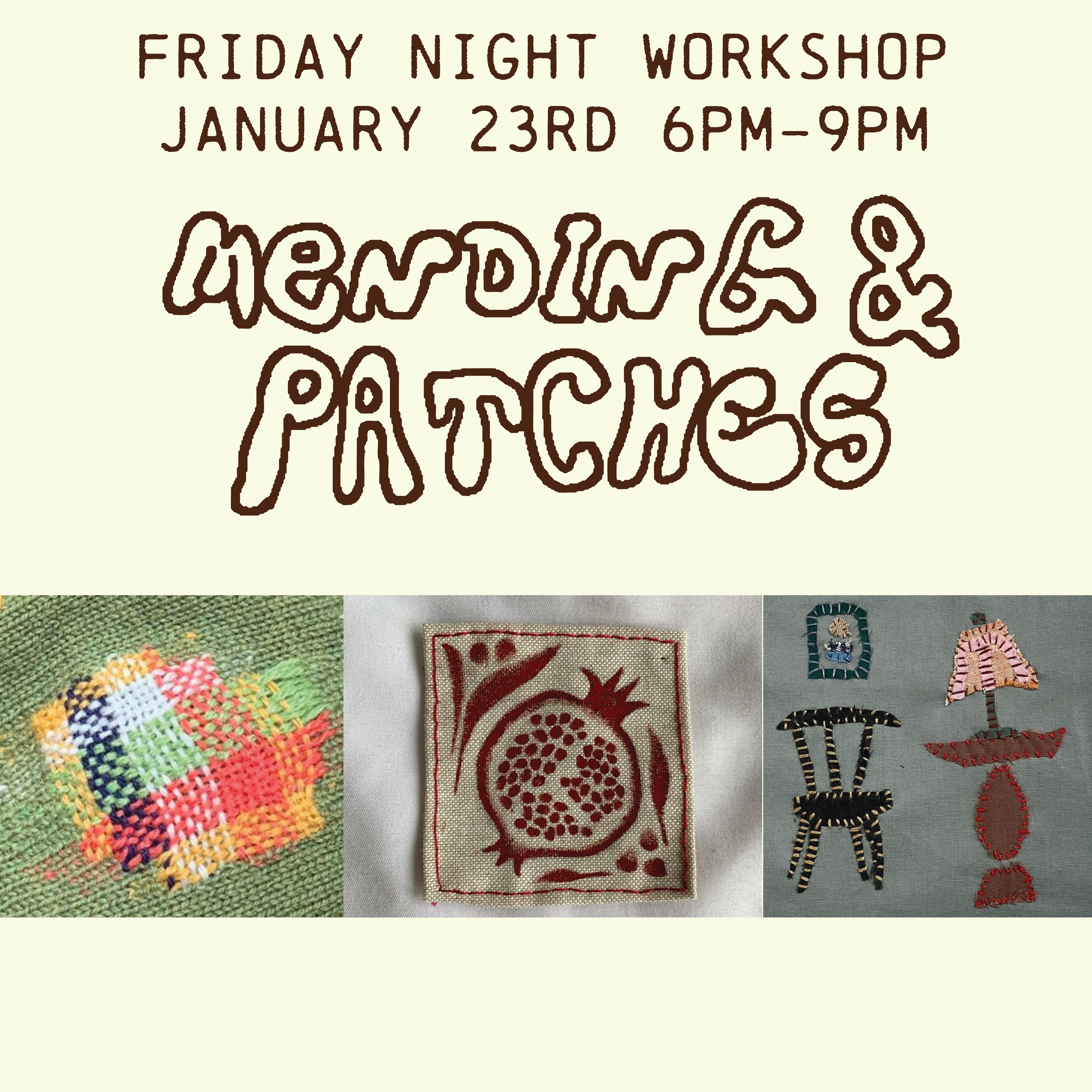 mending & patches! Workshop
