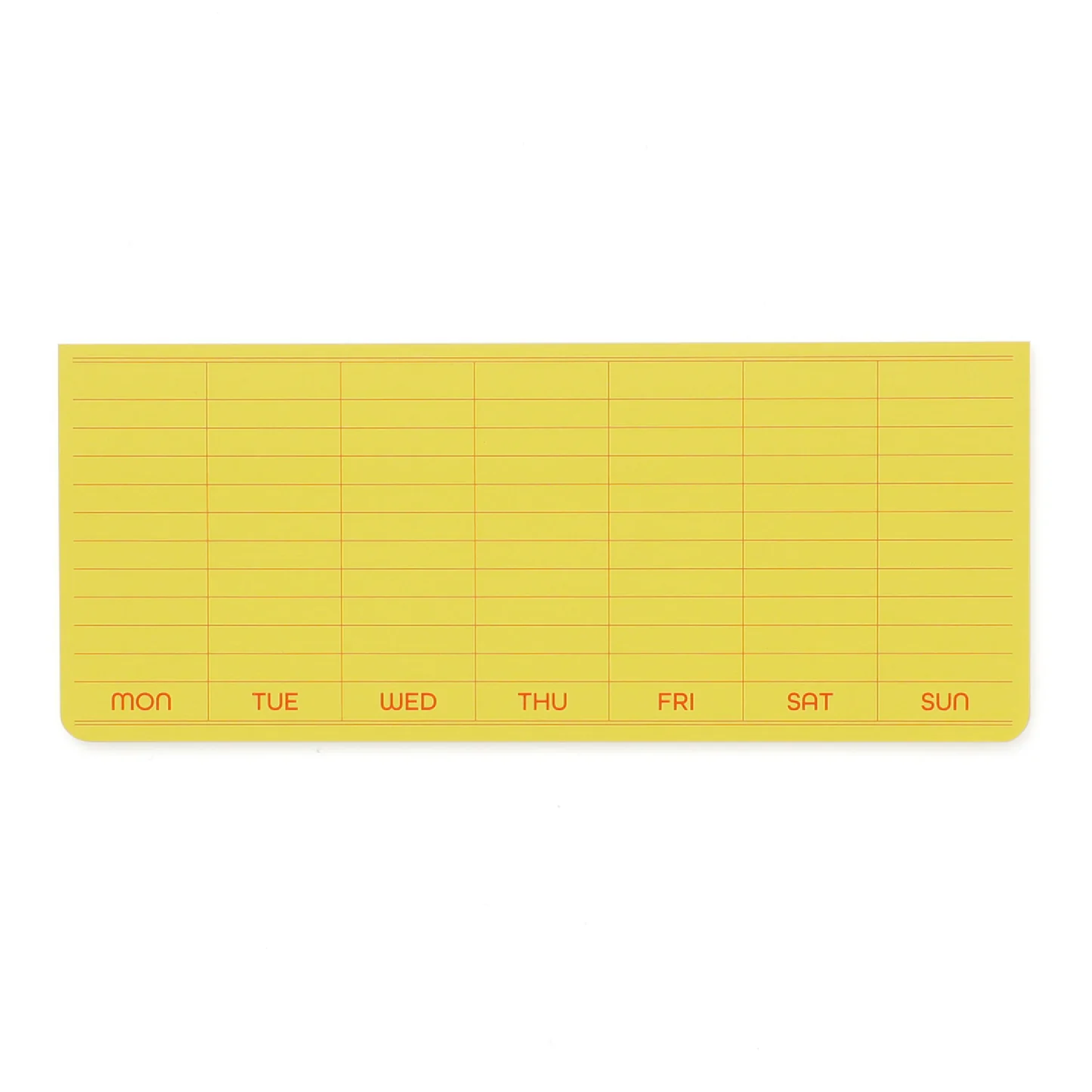 Sticky Memo Pad Weekly