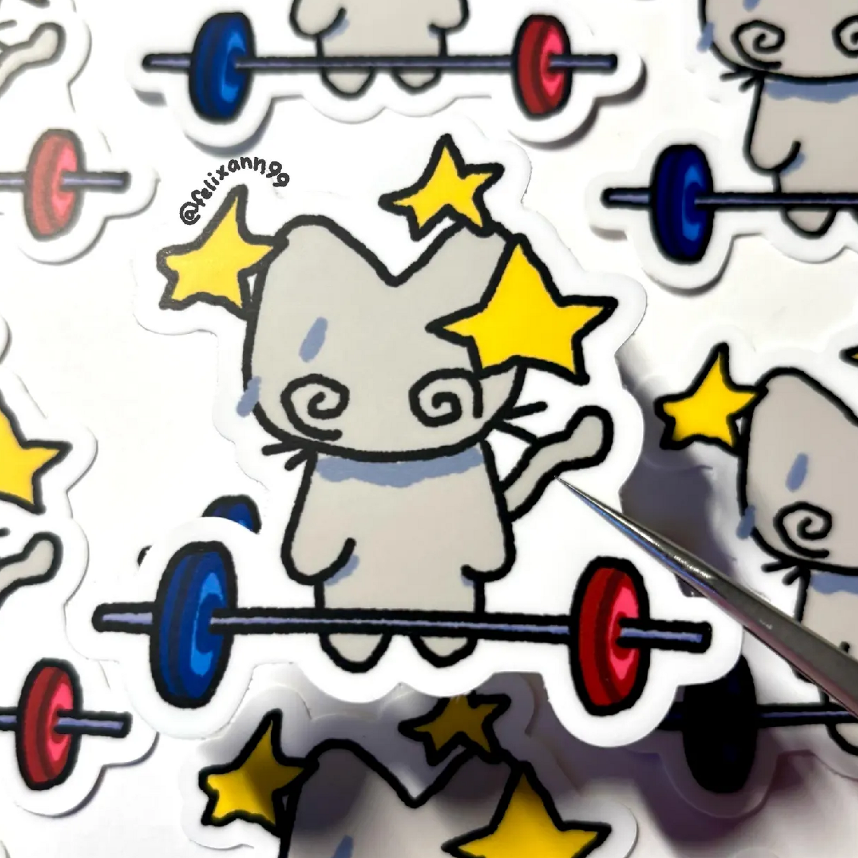 Gym Cat Sticker