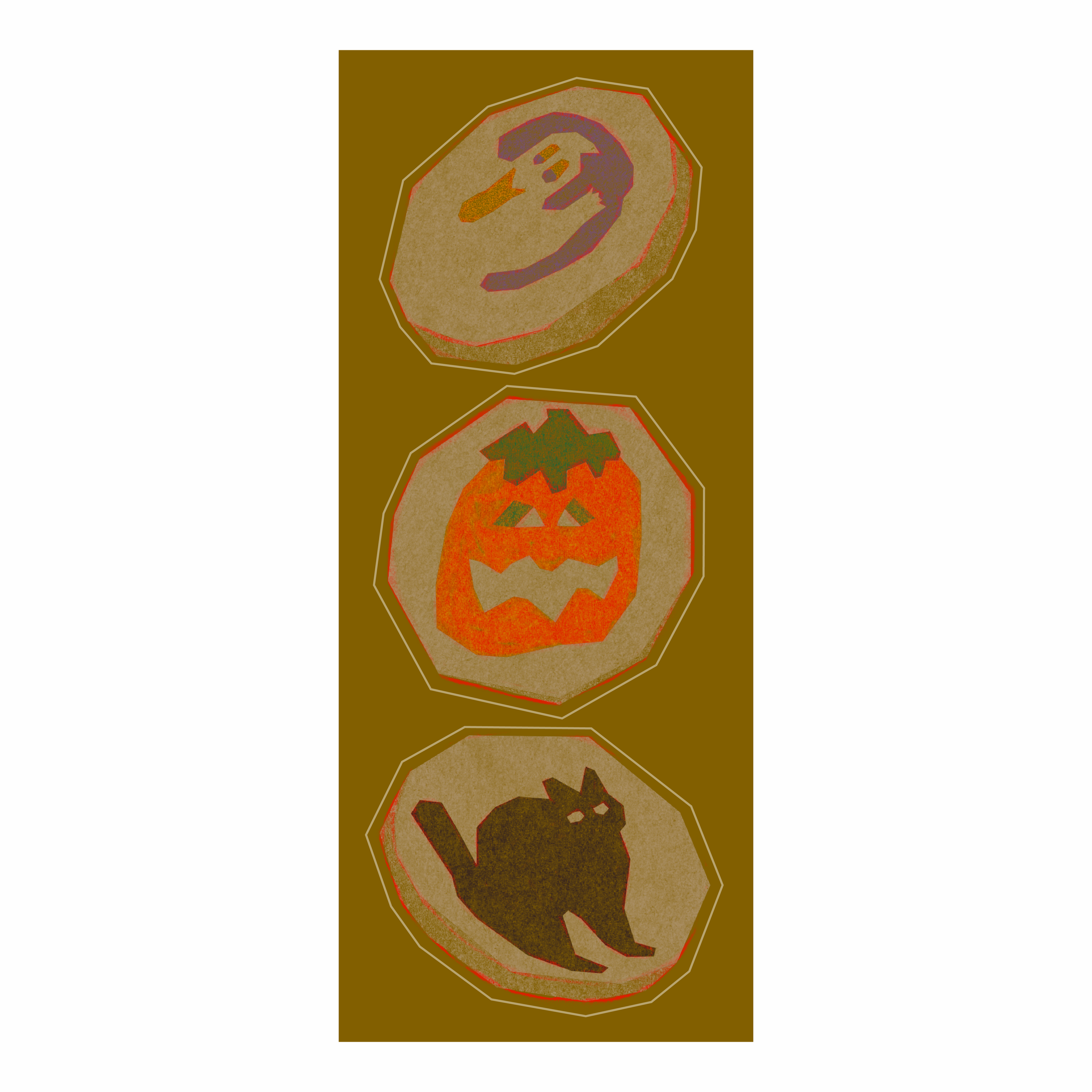 Halloween Cookie Stickers