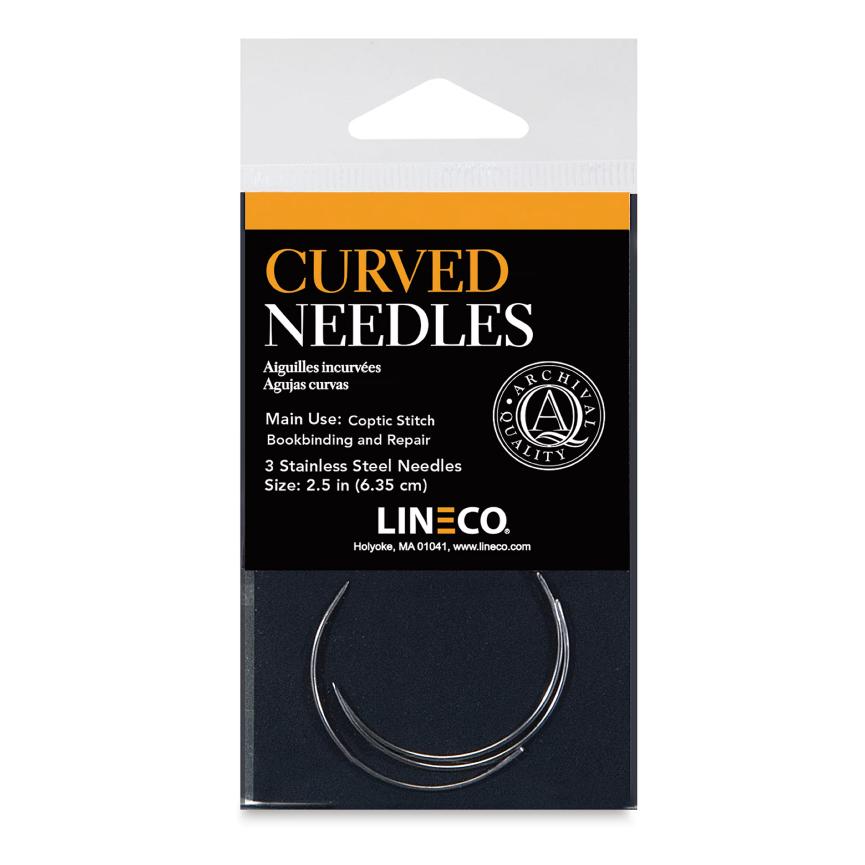 CURVED SEWING NEEDLES 3PK