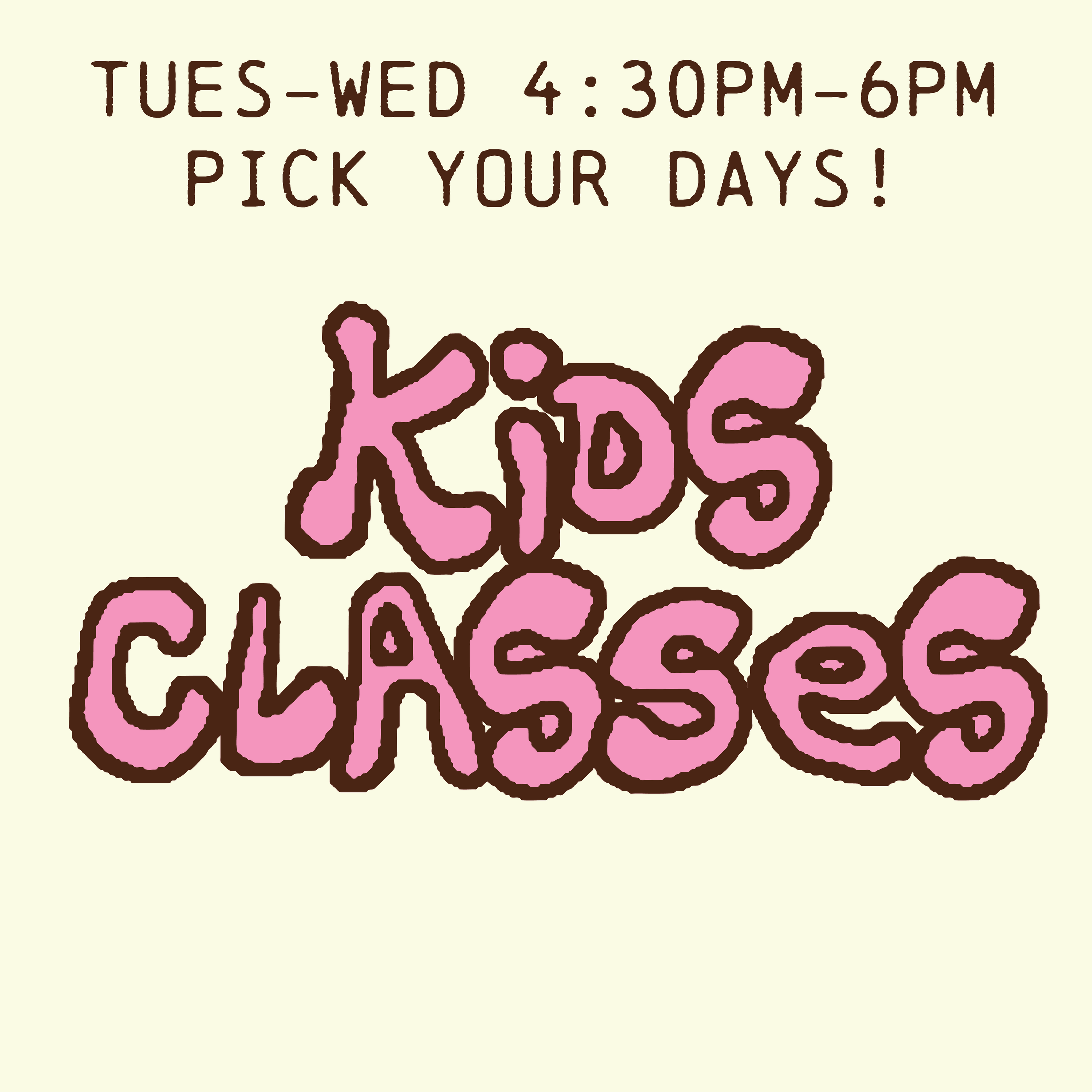 kids class! october