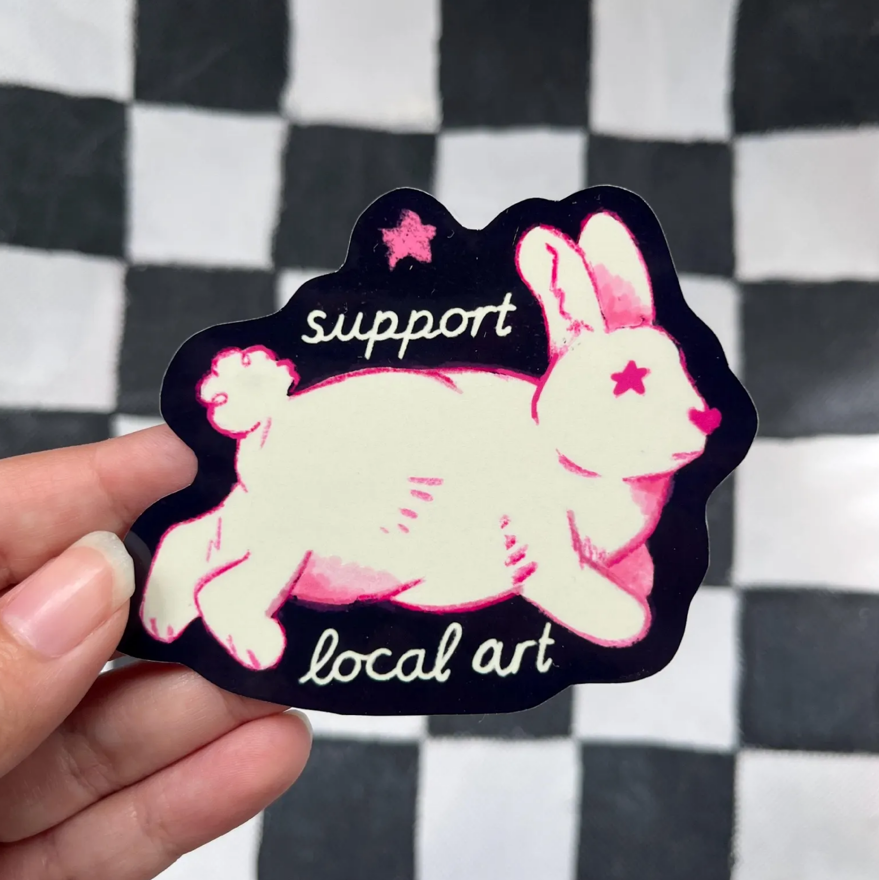 Support Local Art! Sticker