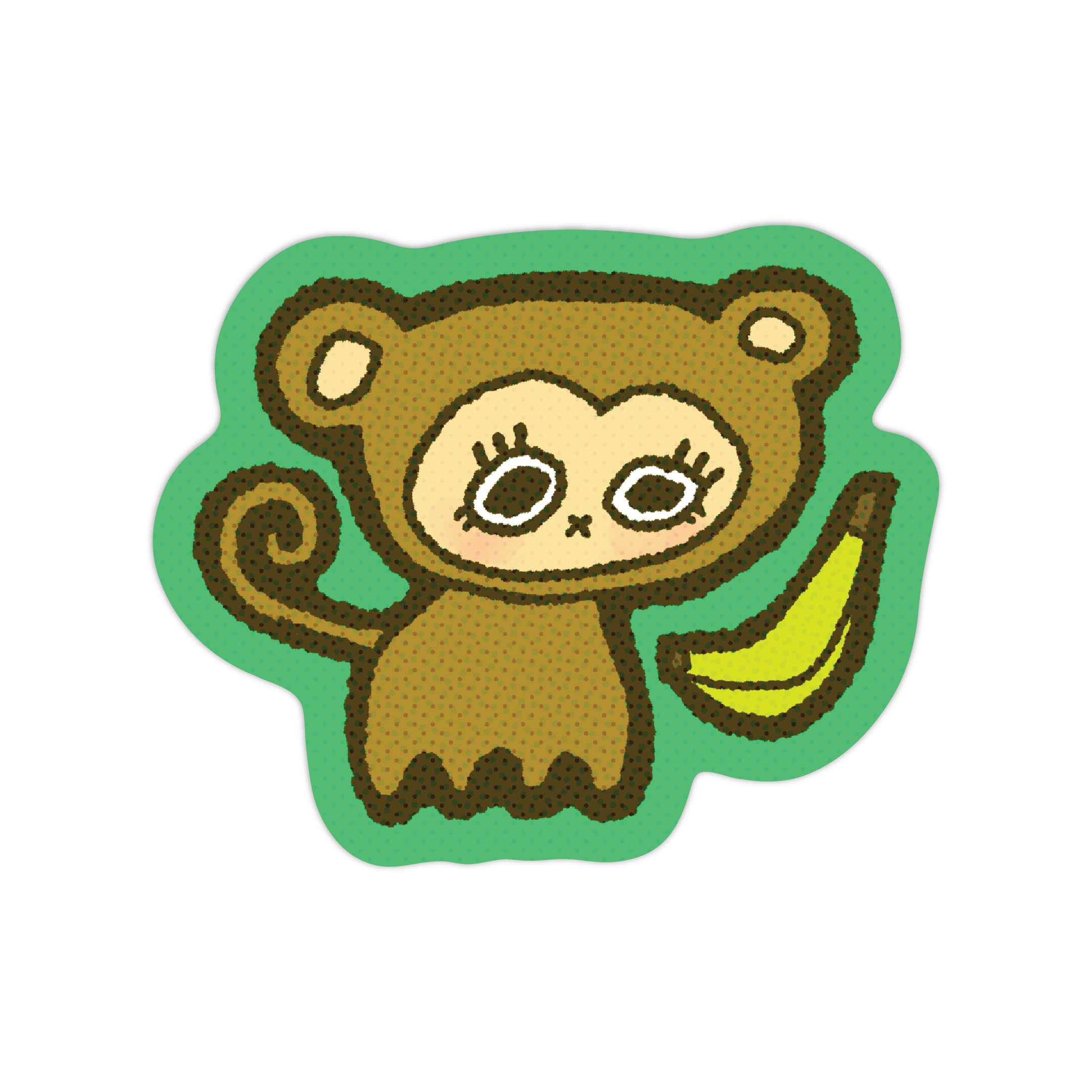 monkey banana! sticker