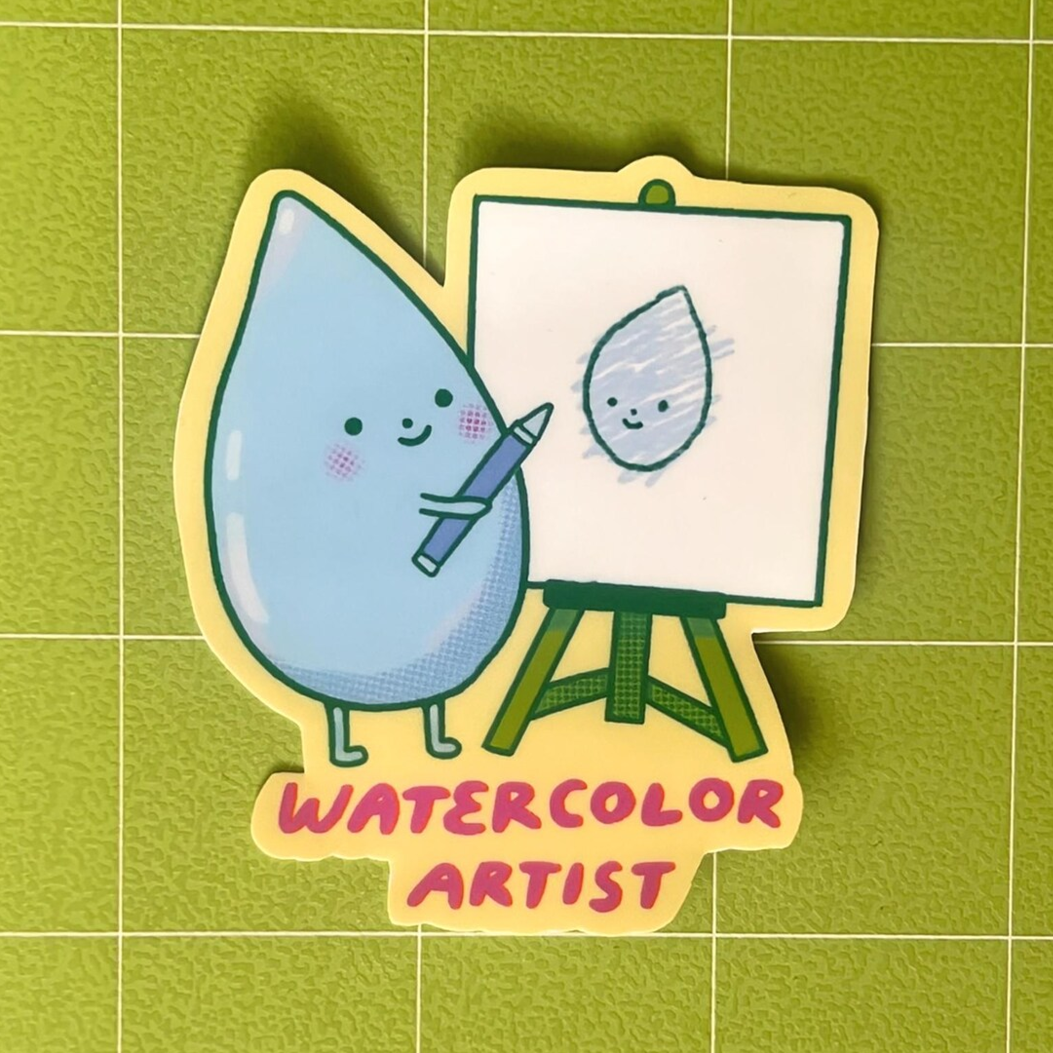 Watercolor Artist Sticker