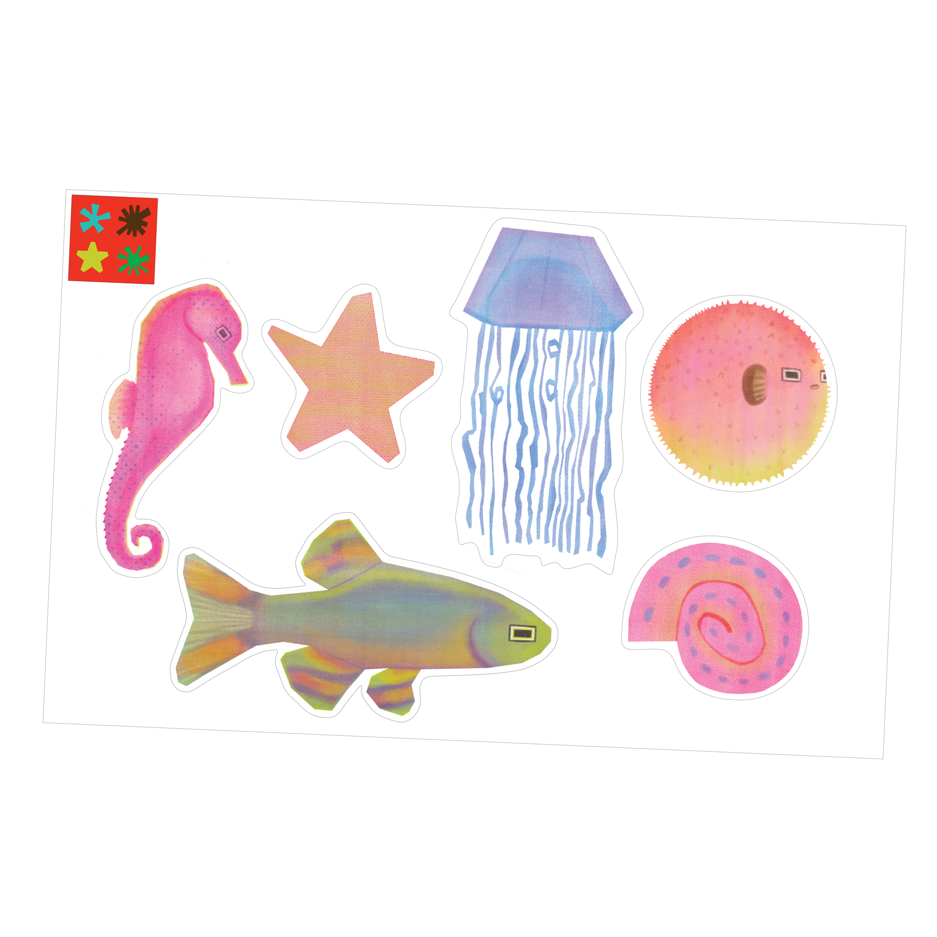 Fish! Sticker sheet