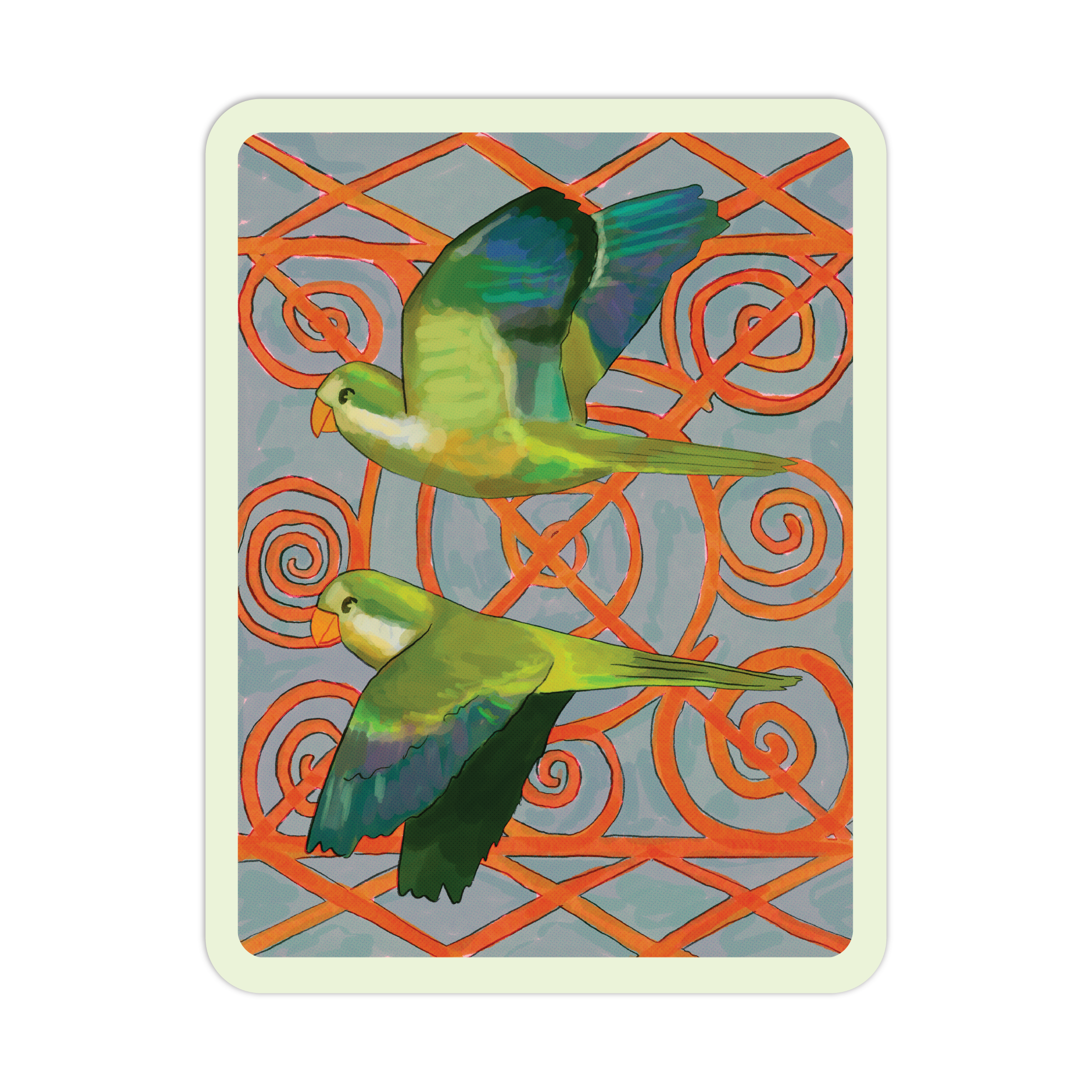 flying birds! sticker