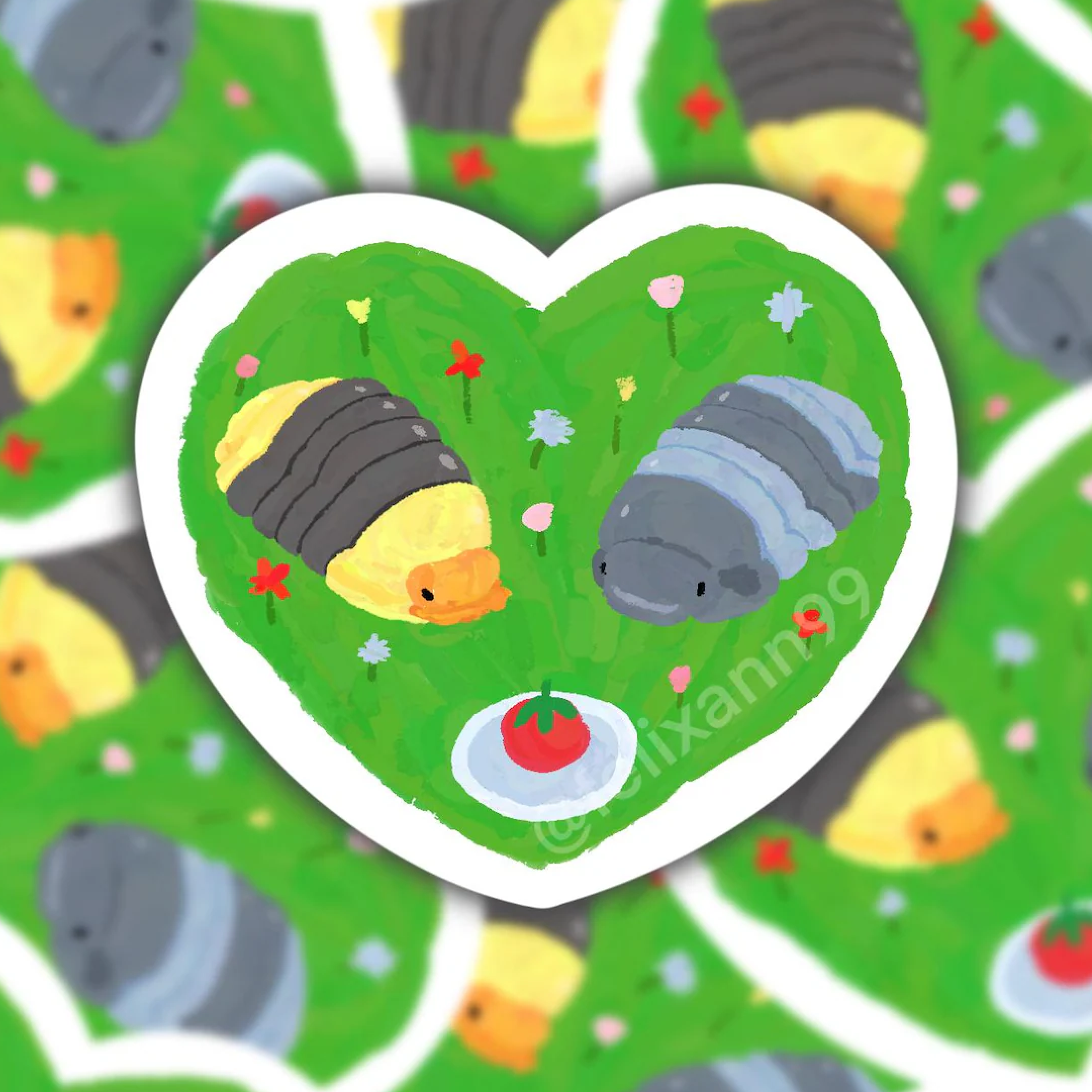 isopod date sticker
