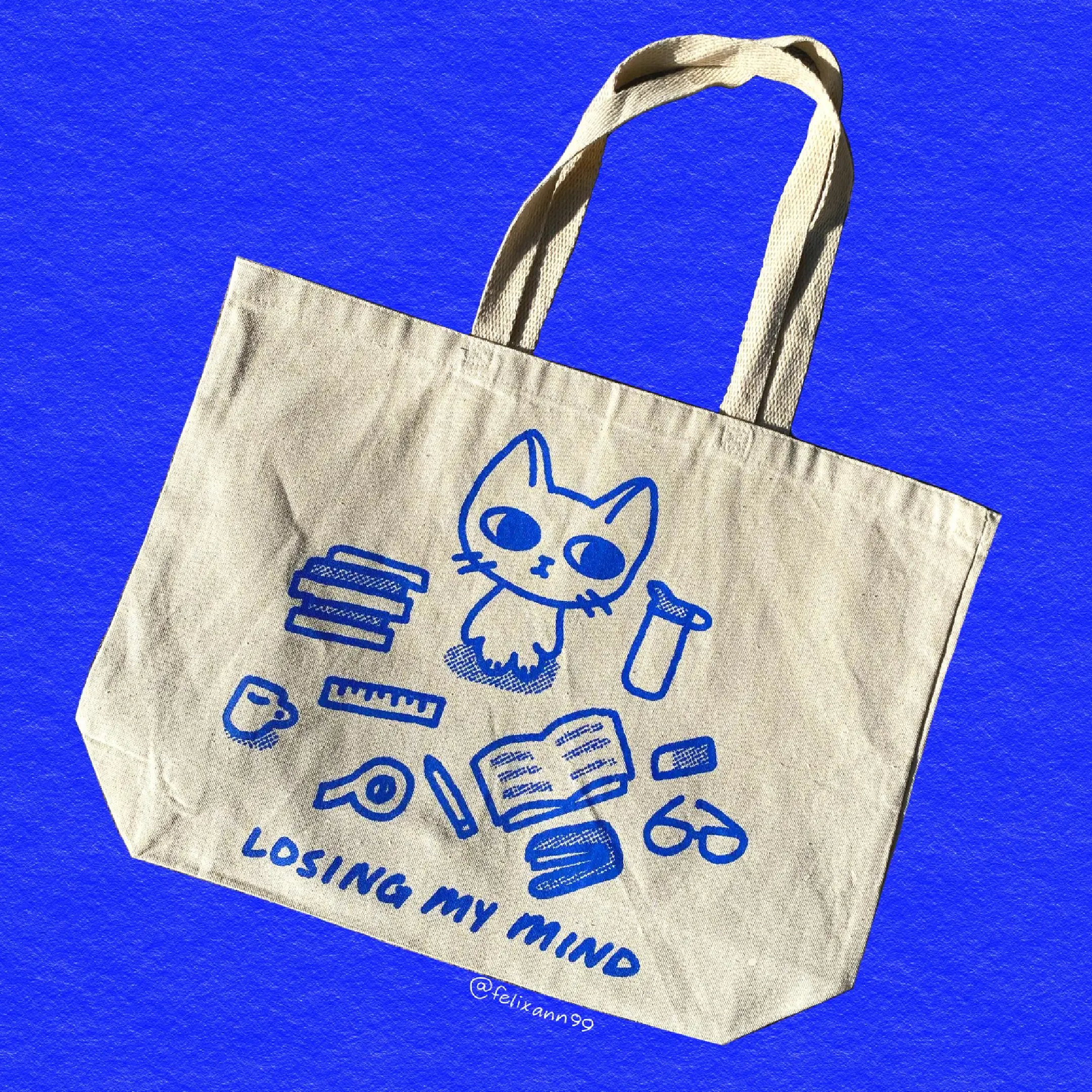 Cat Canvas Tote Bag