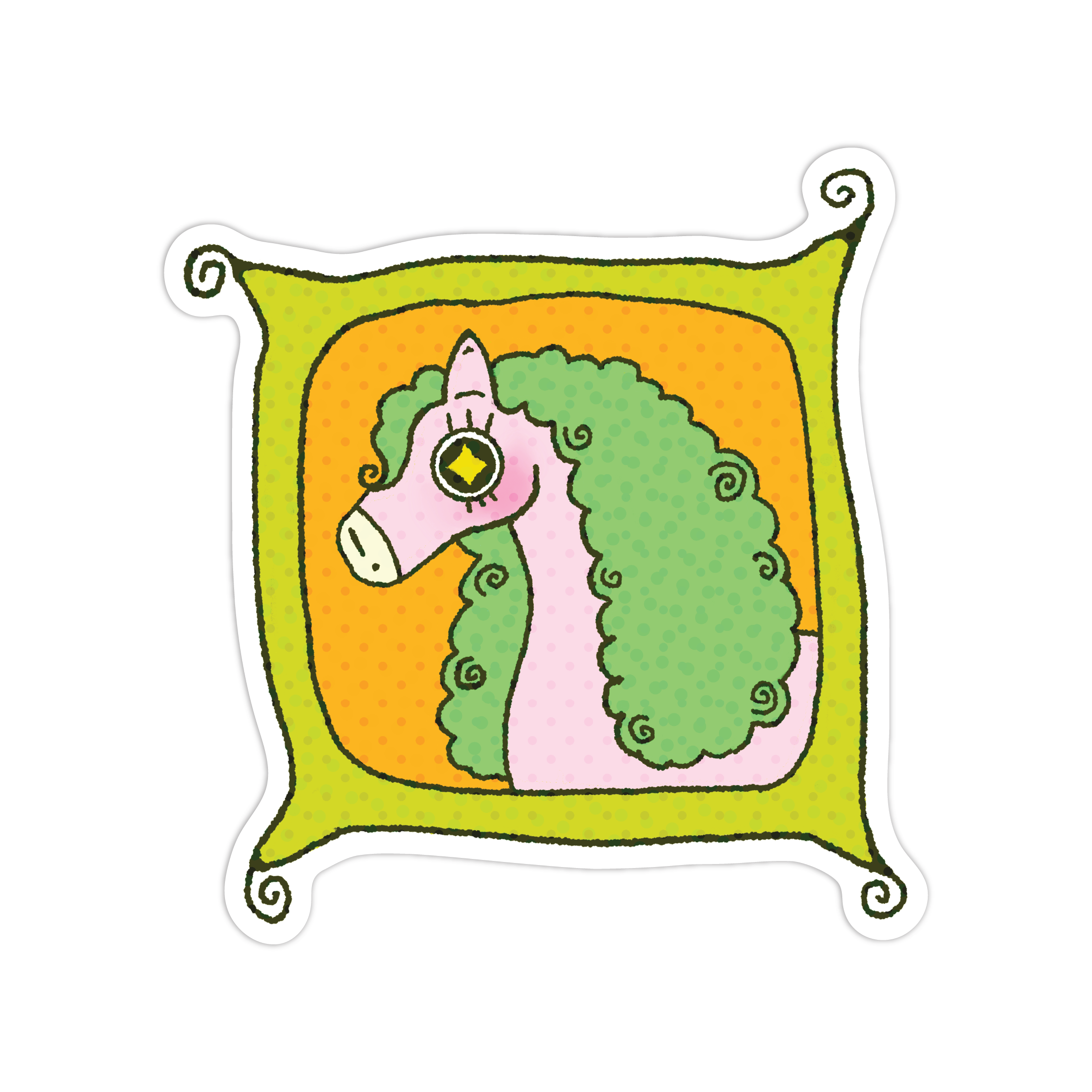 horse frame! sticker