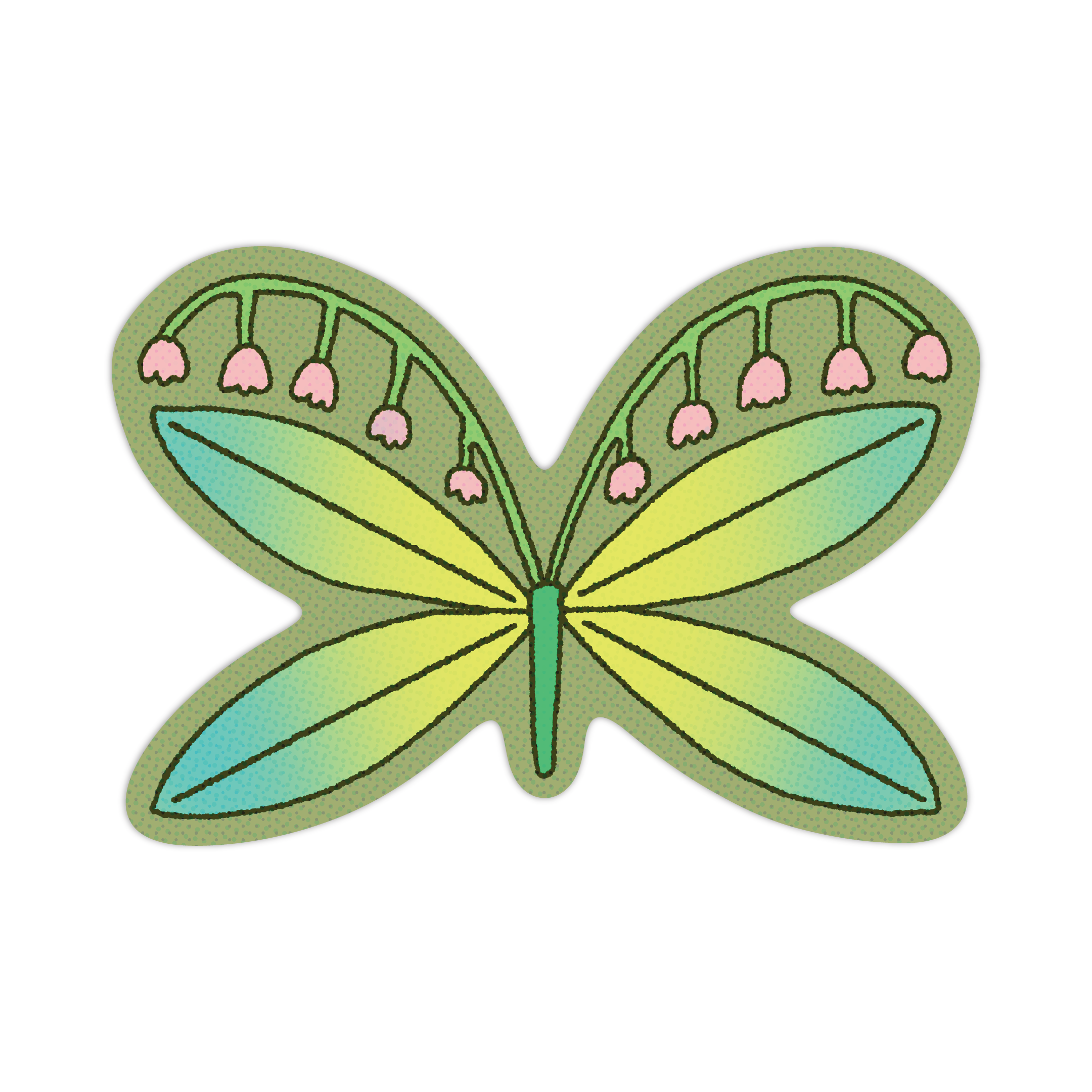 flower butterfly! sticker