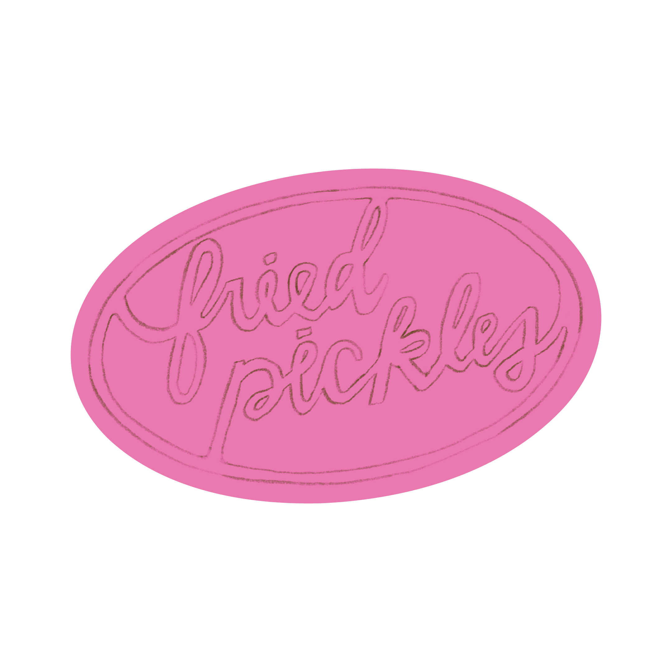 fried pickles! sticker