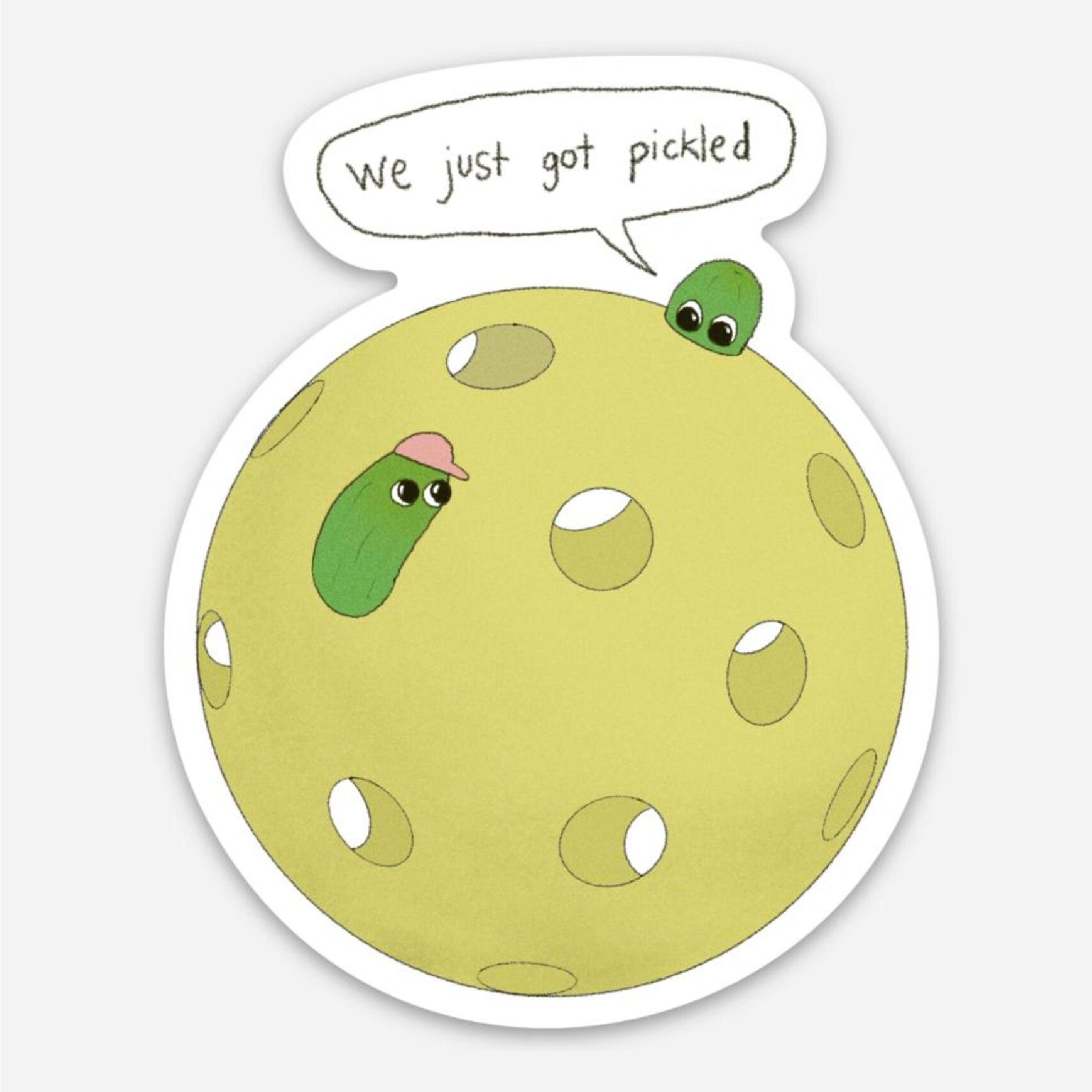 Pickleball Sticker