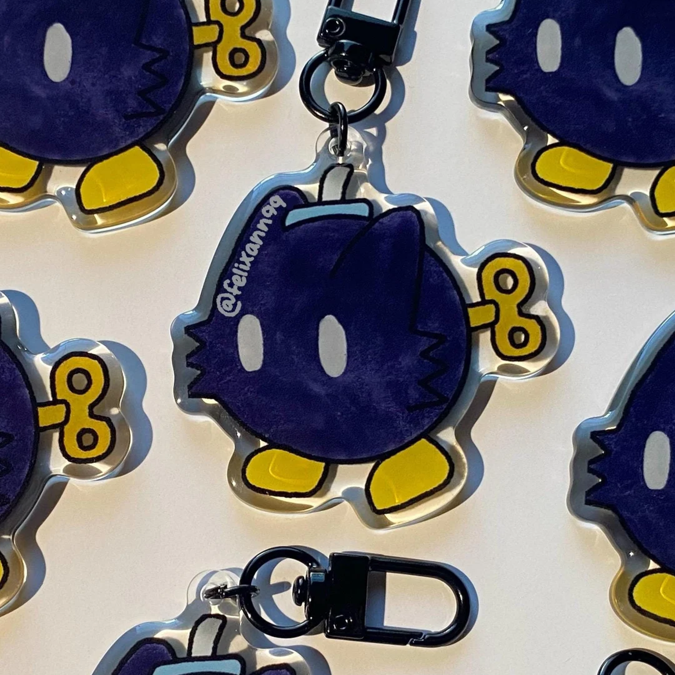 Bob-omb Cat Keychain