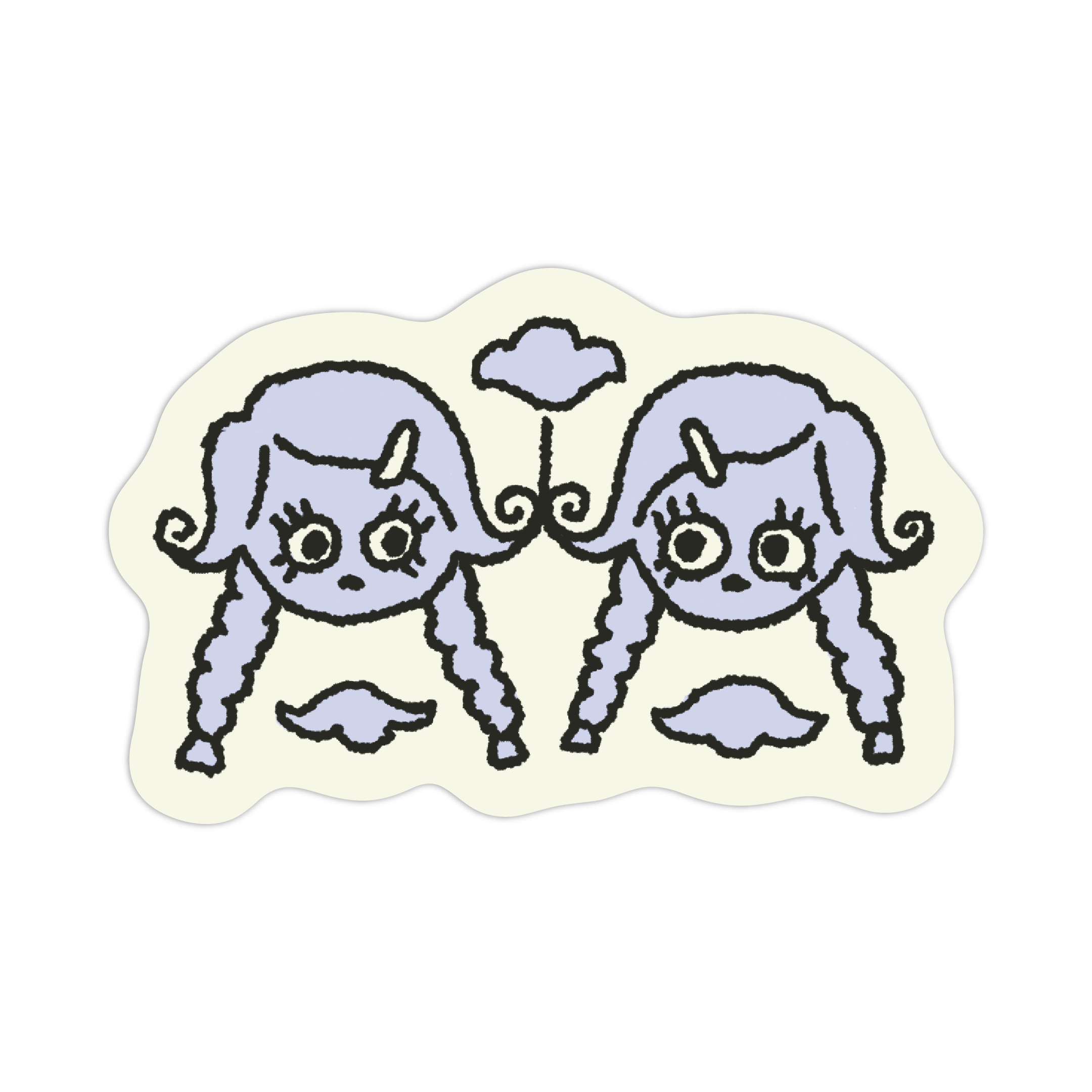 twins! sticker