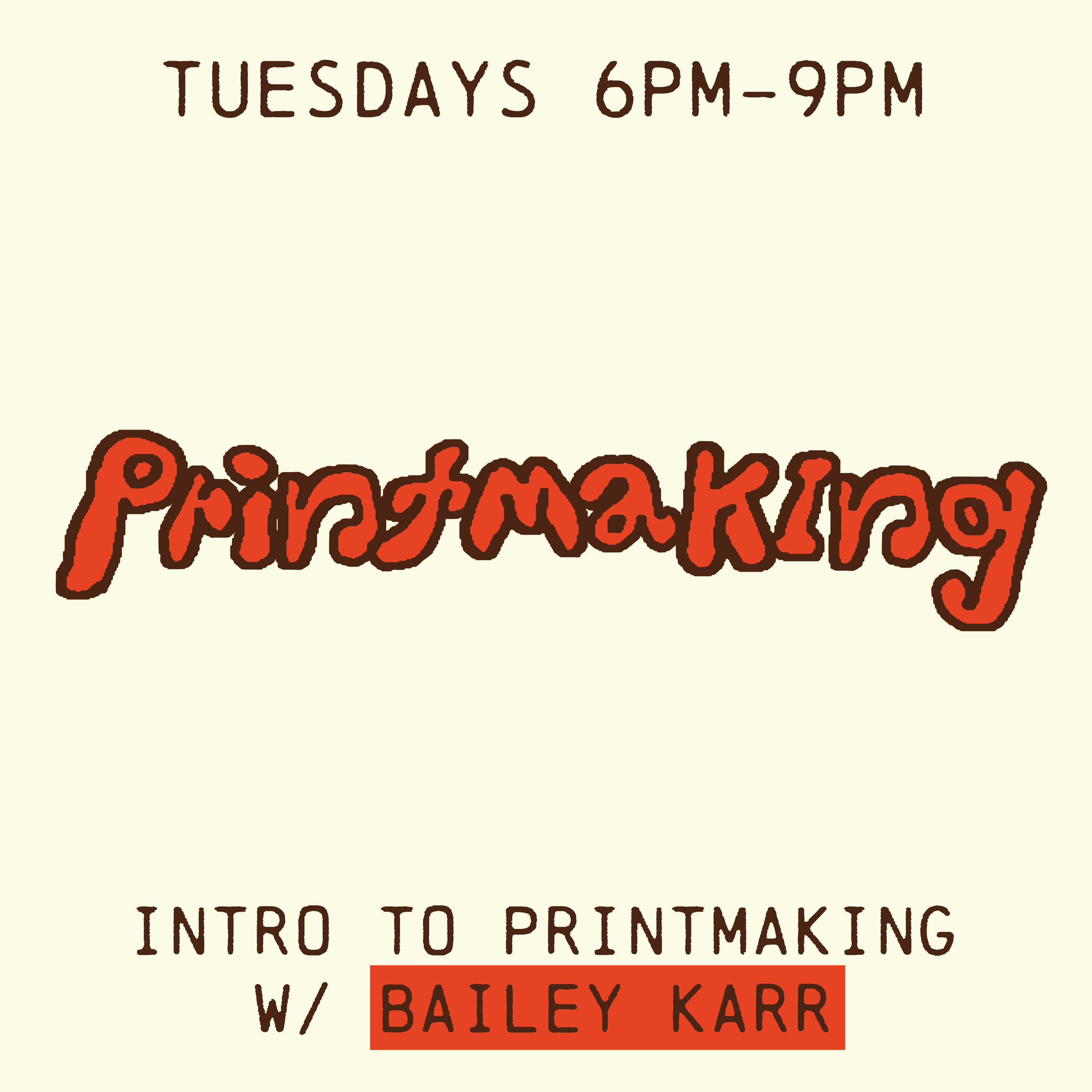 Printmaking! september