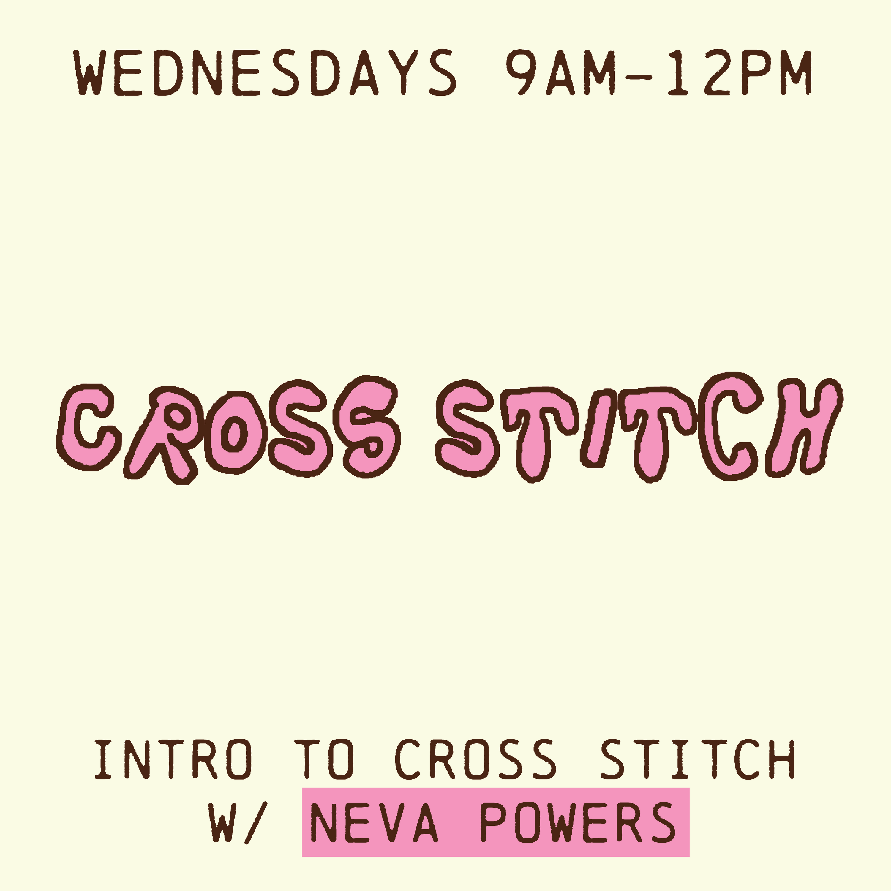 Cross stitch! september