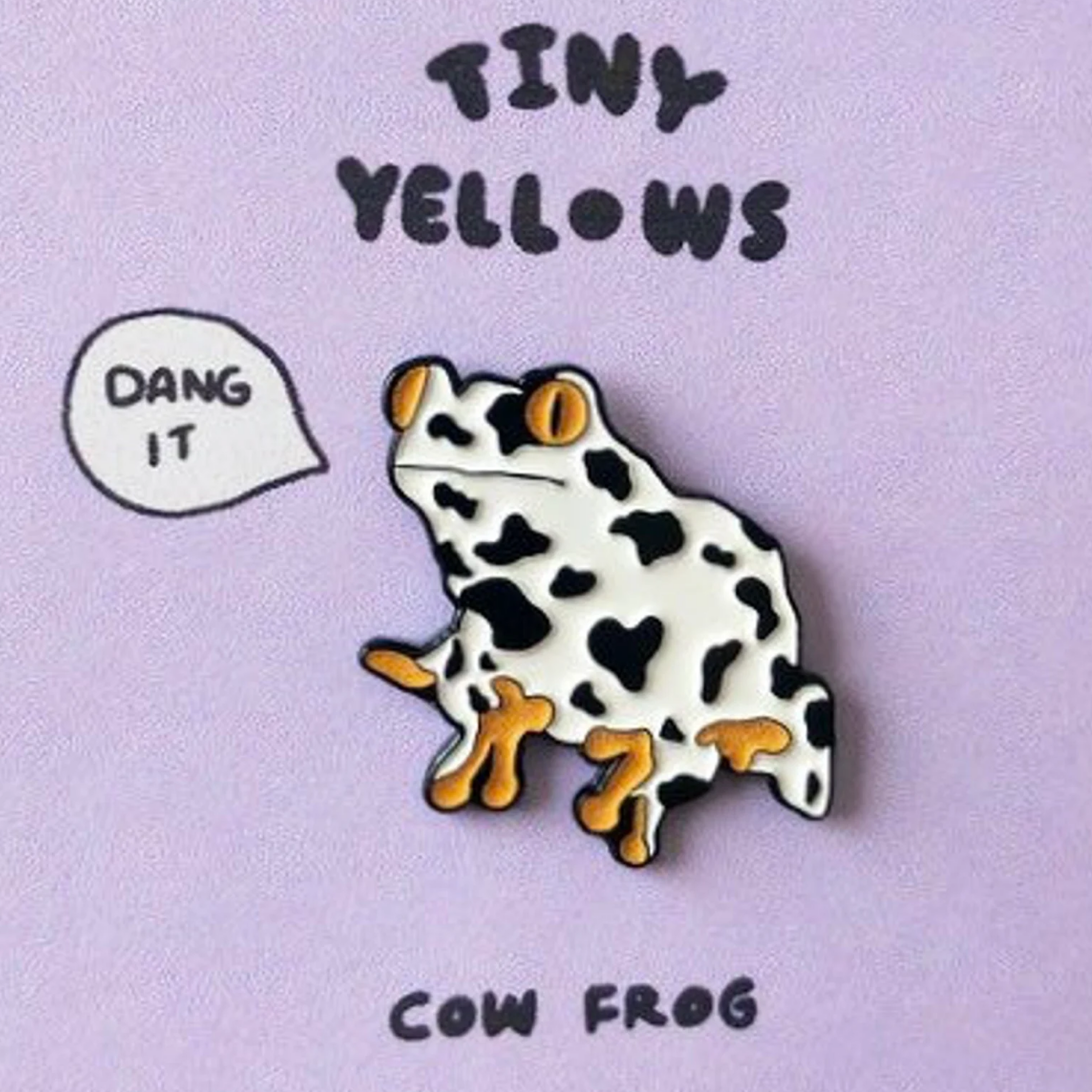 Cow Frog Enamel Pin