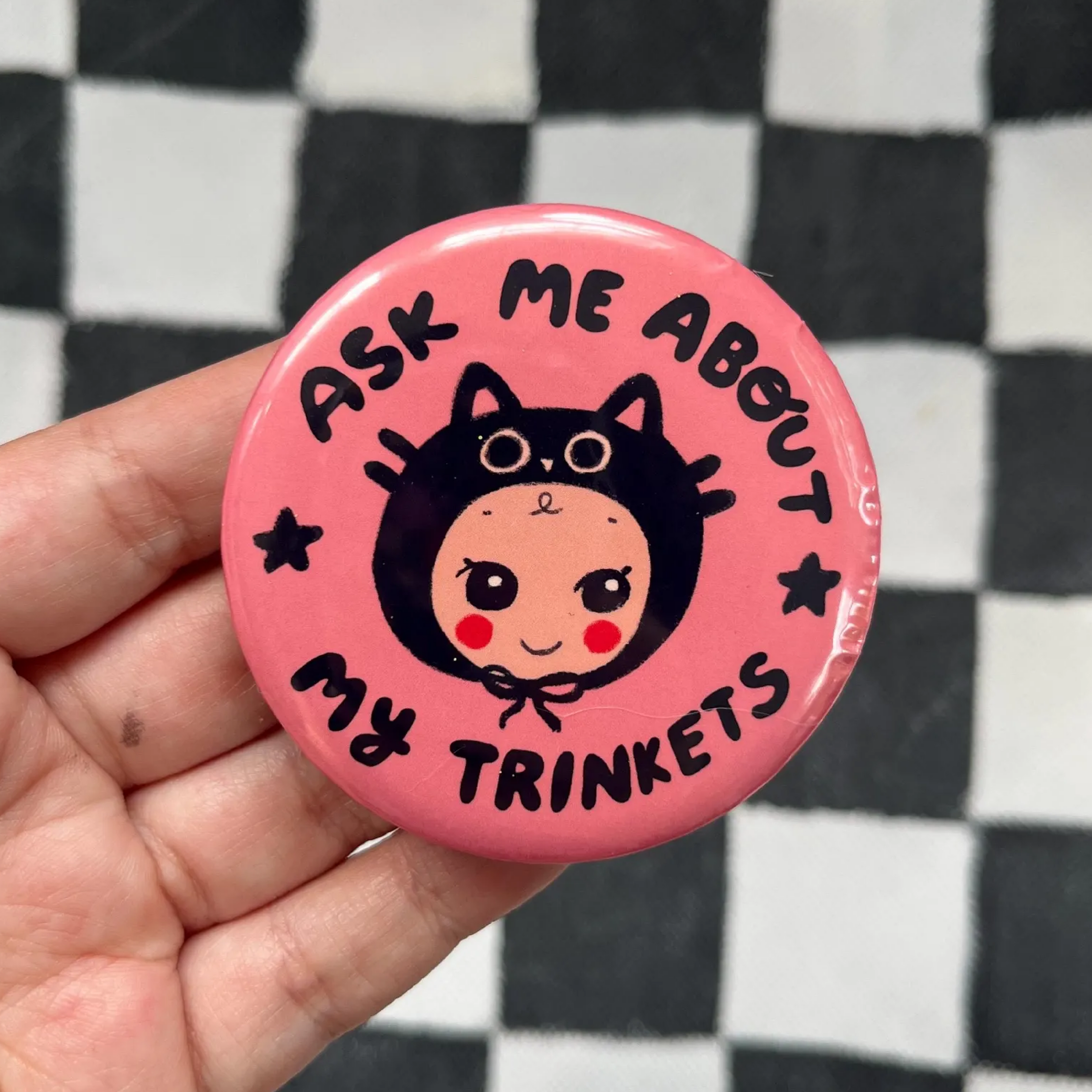 Ask me about my trinkets button