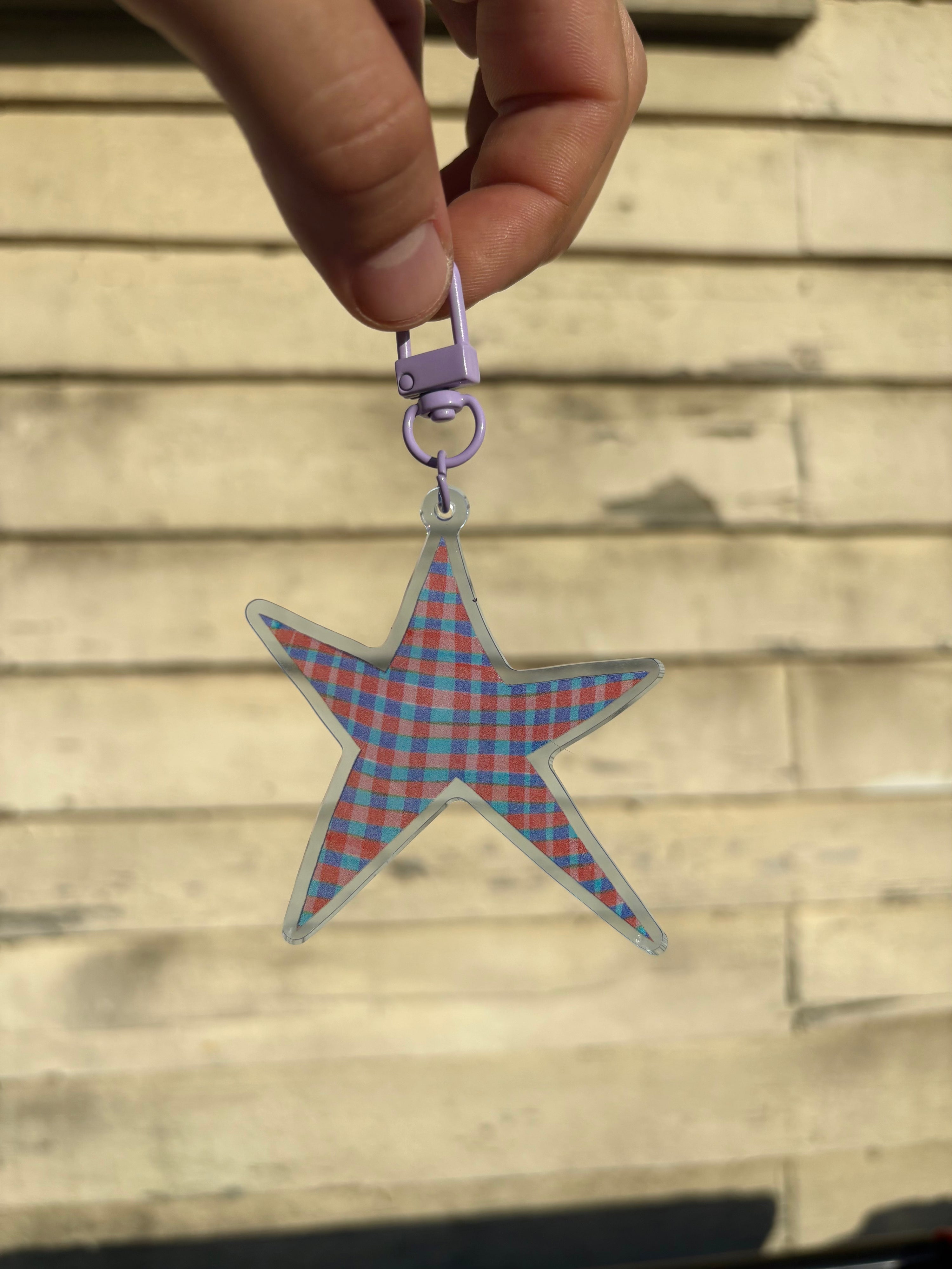 Blue Star keychain