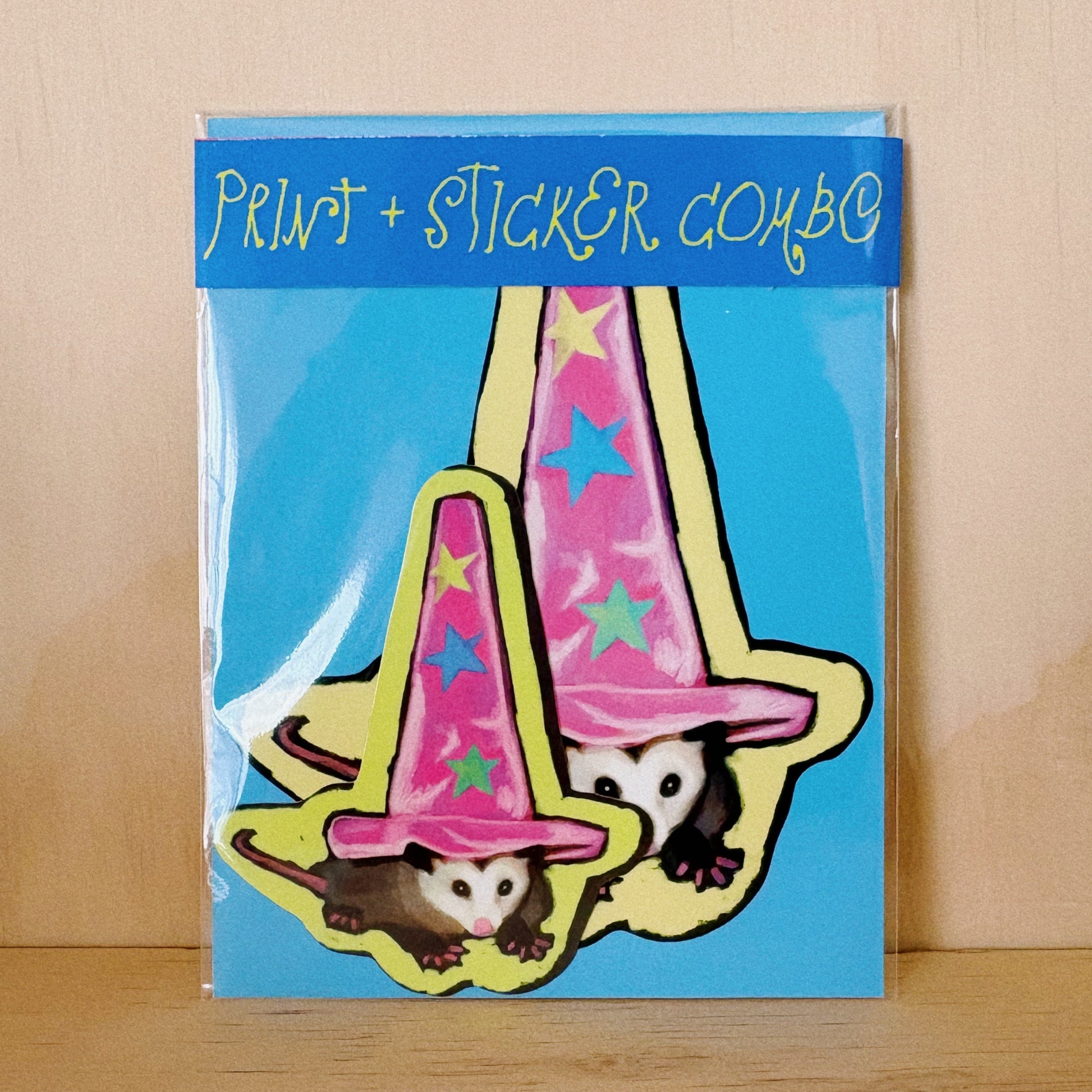 POSSUM WIZARD! Print & Sticker Combo