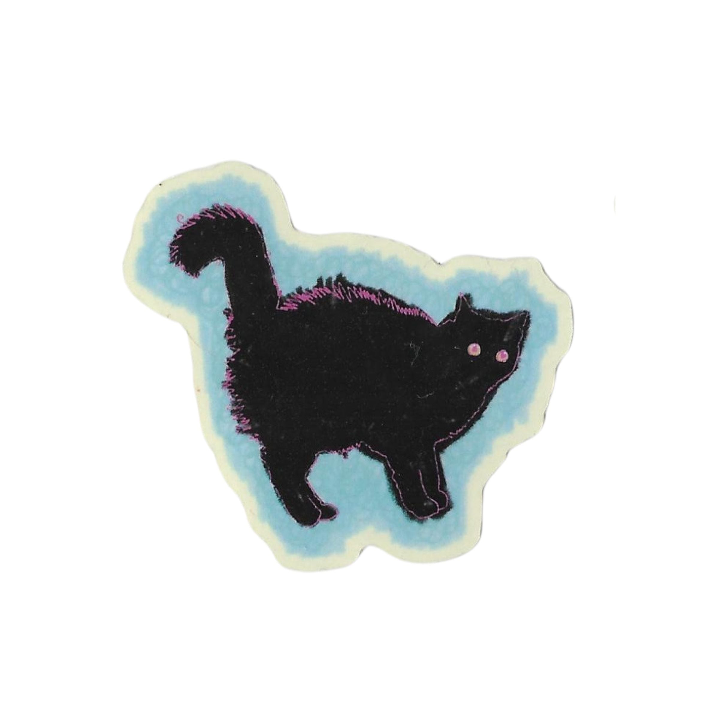 scaredy cat sticker