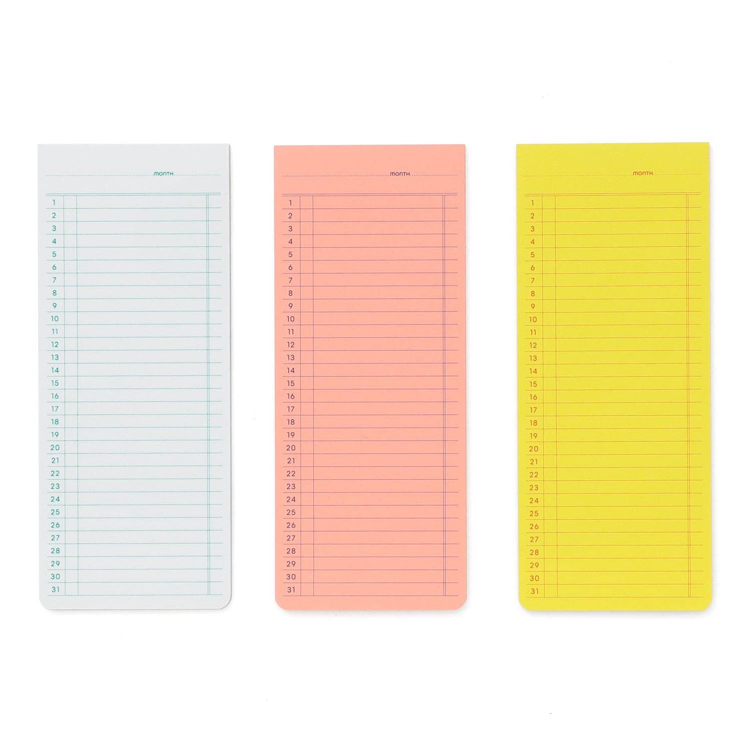 Sticky Memo Pad/ Monthly