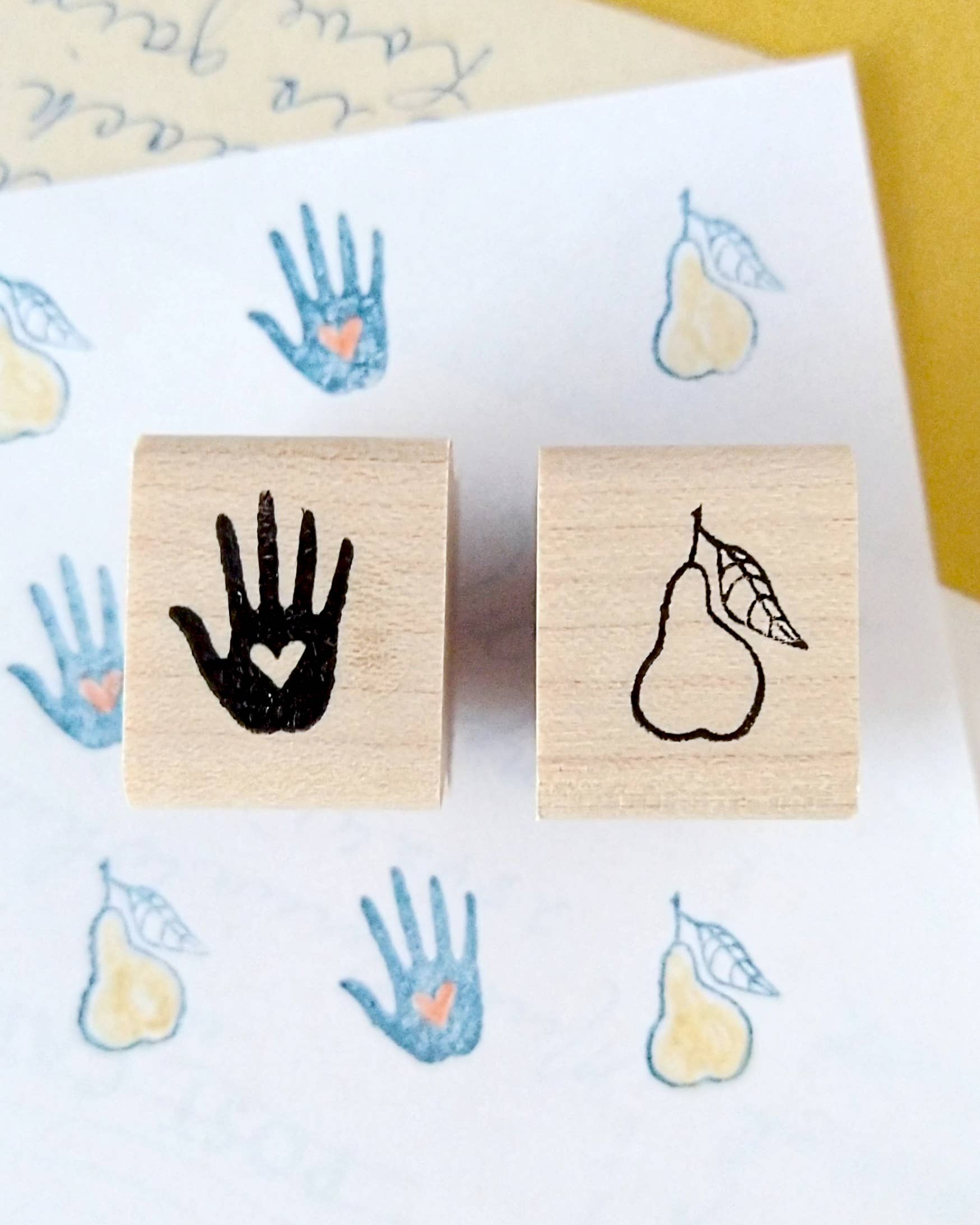 Heart in Hand Mini Stamp