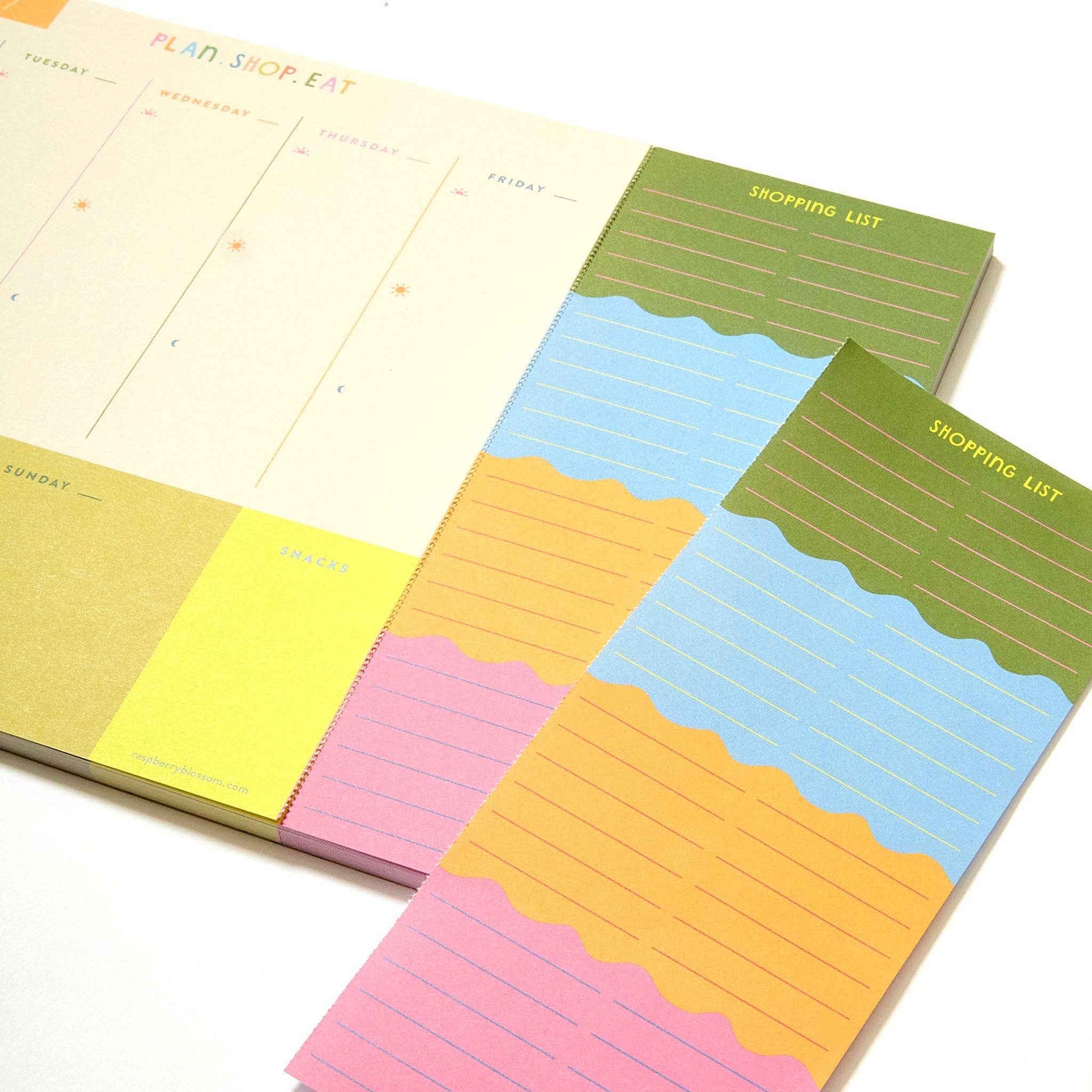 Weekly Food Planner with Tear-Off Shopping List