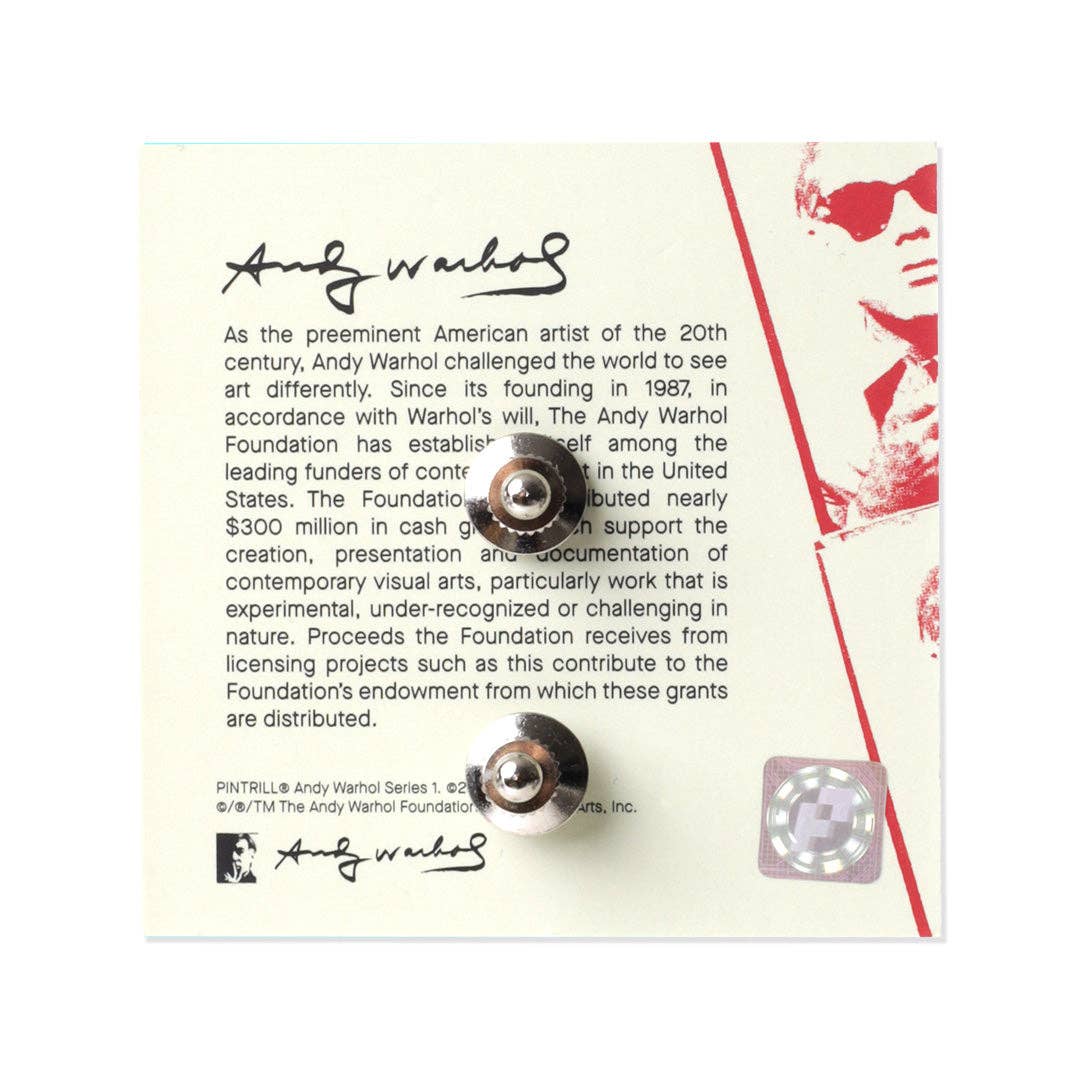 Warhol Cows Pink/Purple Pin