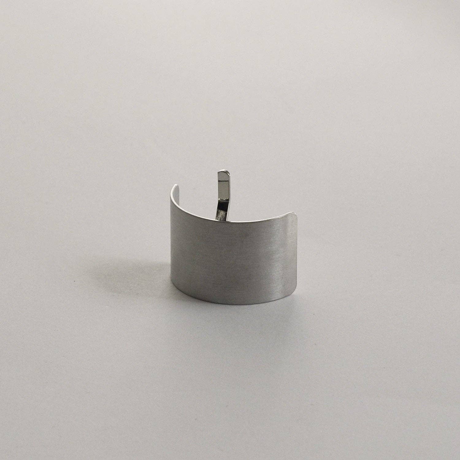 Metal Rectangular Hair Ponytail Cuff Stick | Silver
