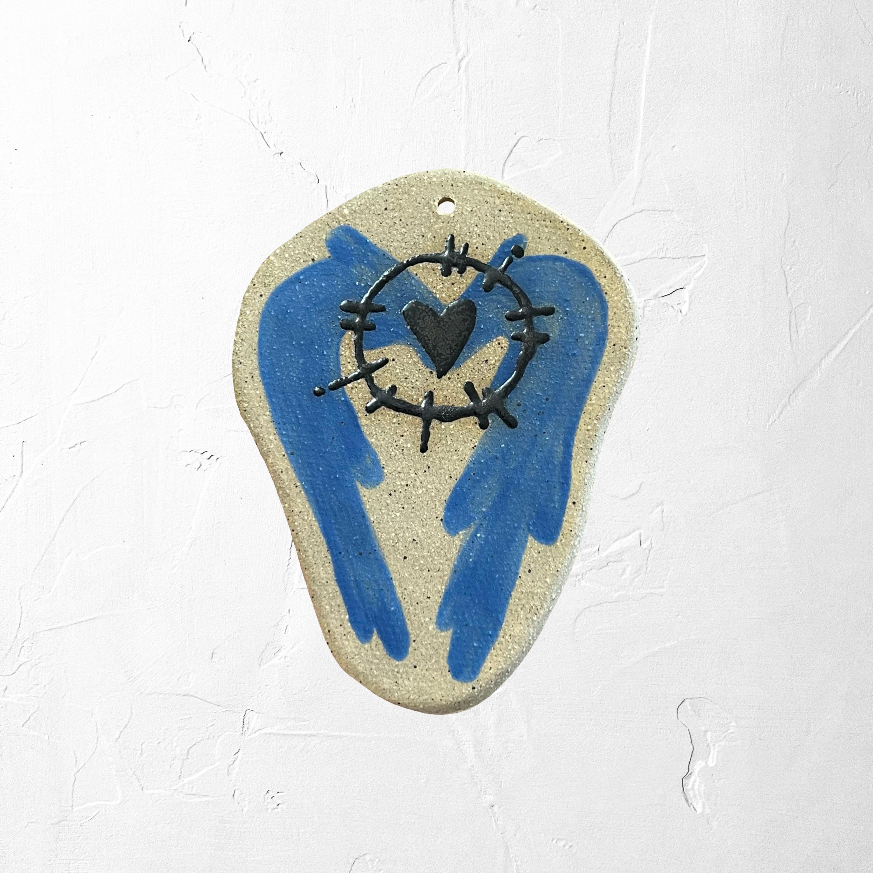 heart wings wall hanging