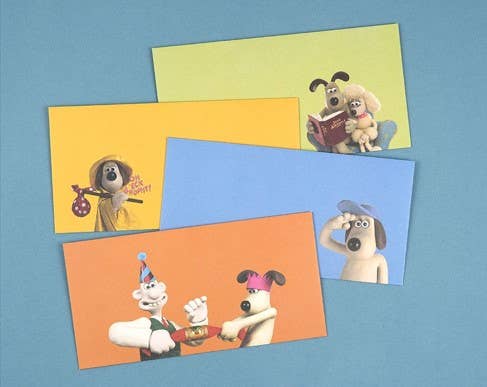 Wallace & Gromit Envelopes and Stickers set