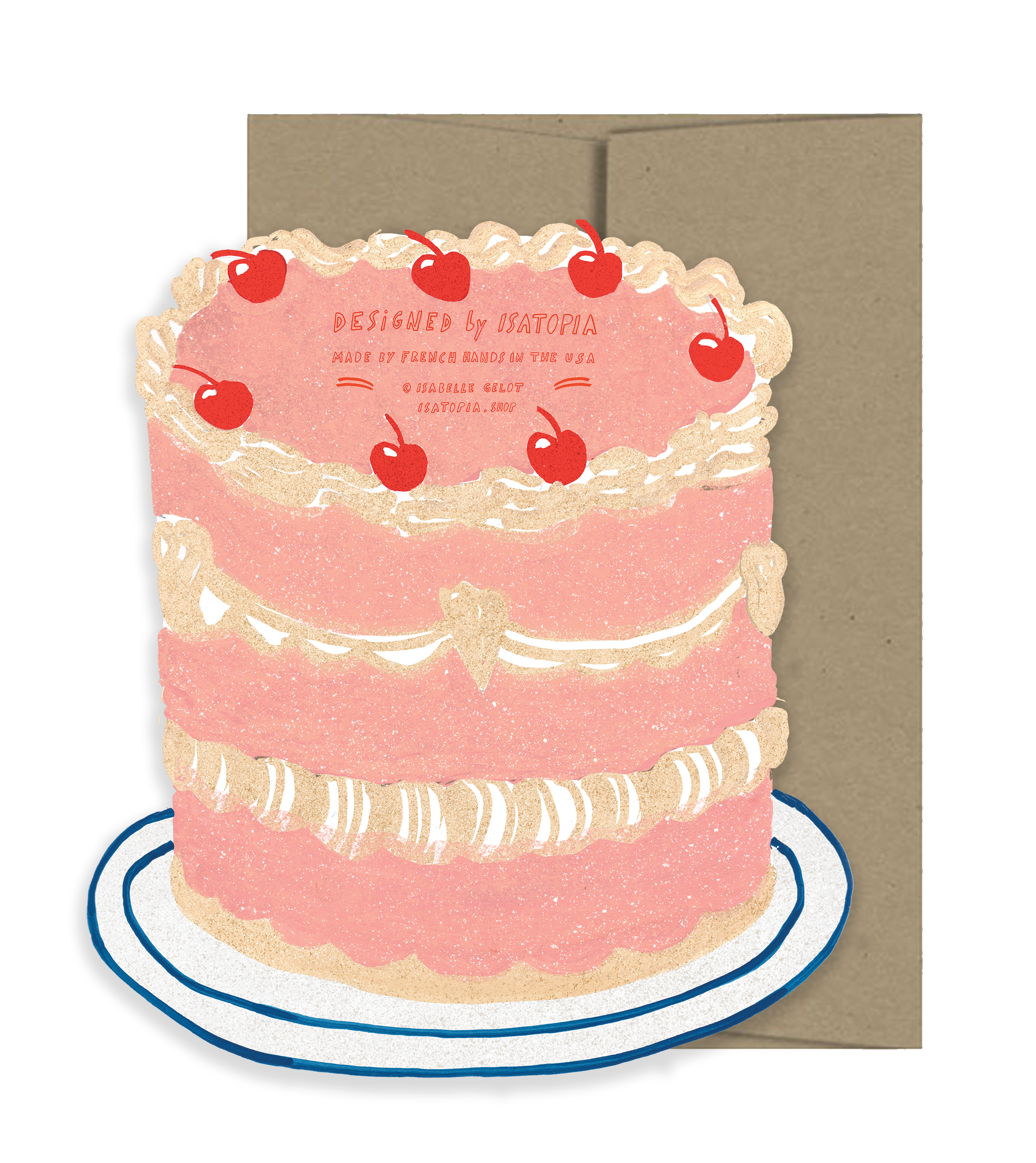 Party Cake Die Cut Card - Party Collection