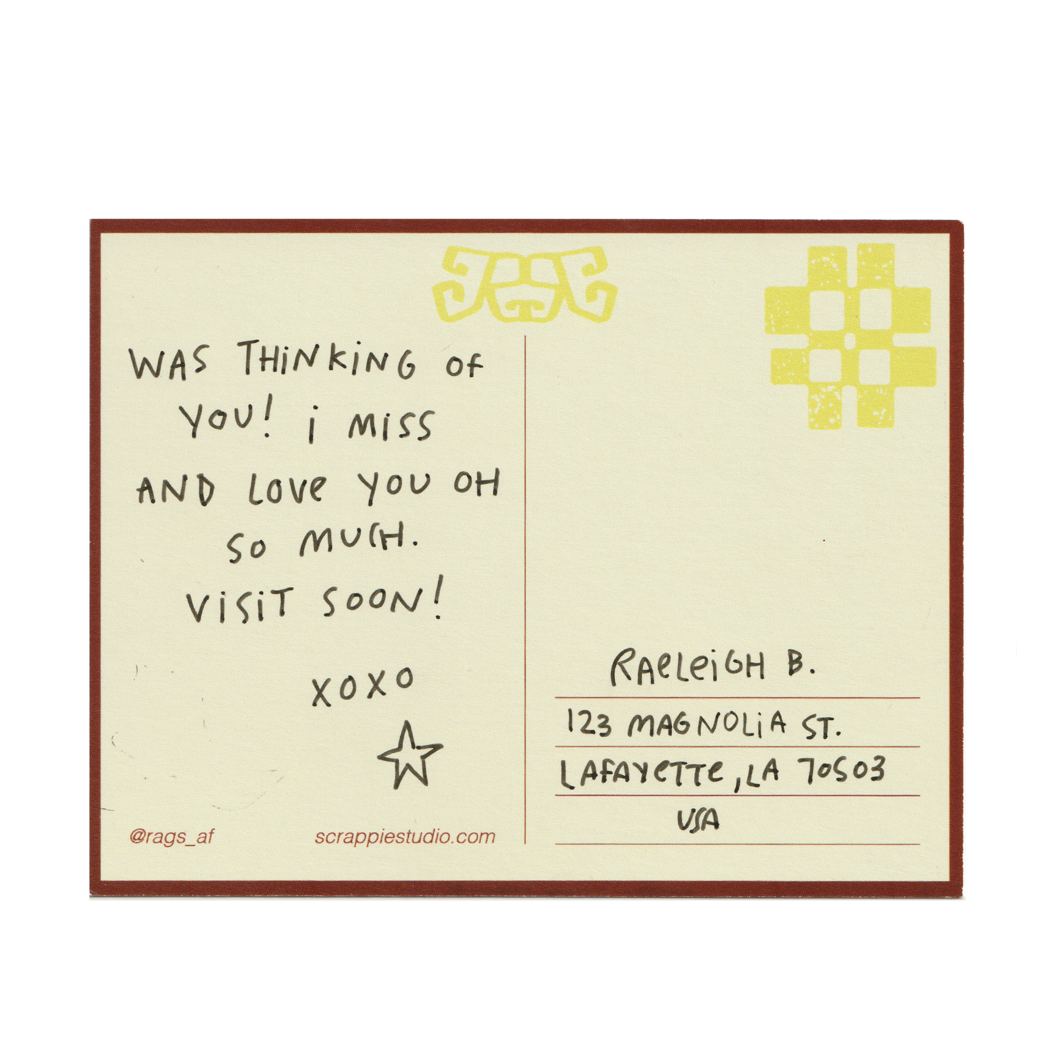 Deer! Postcard