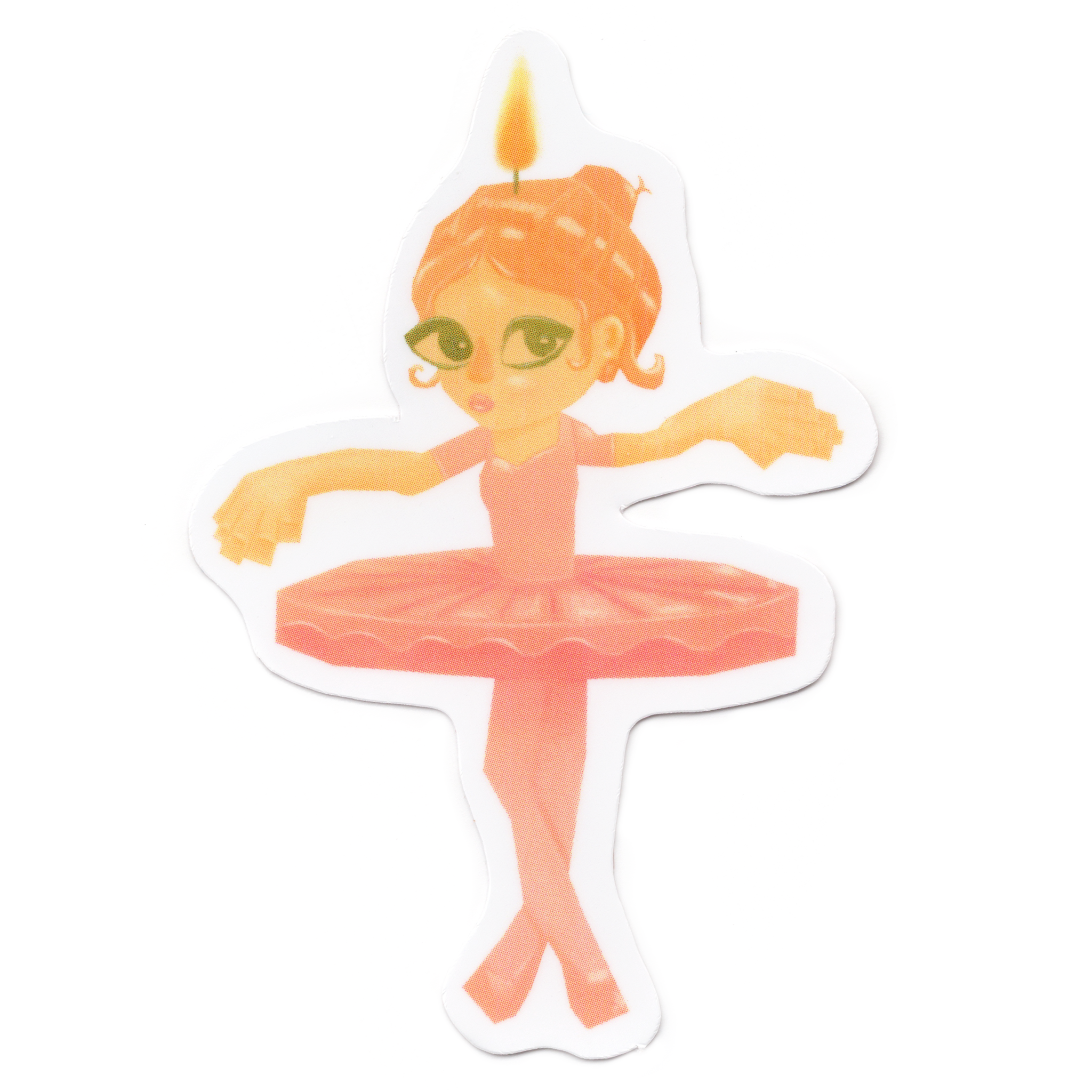 Ballerina Candle! Sticker