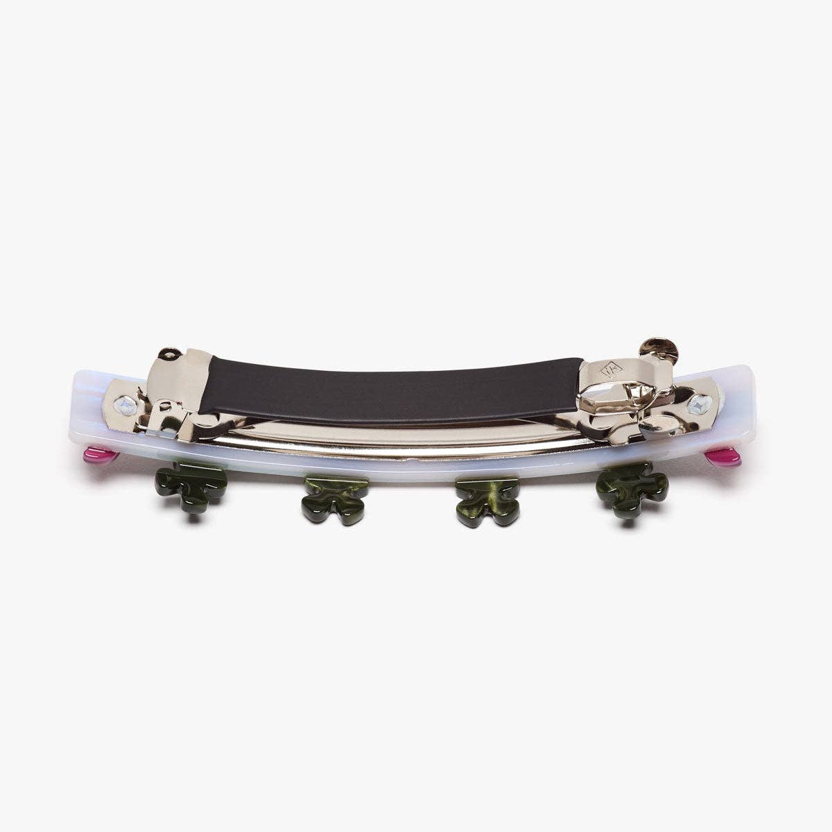 Red Clover Crimson Flowers Women's French Barrette Hair Clip