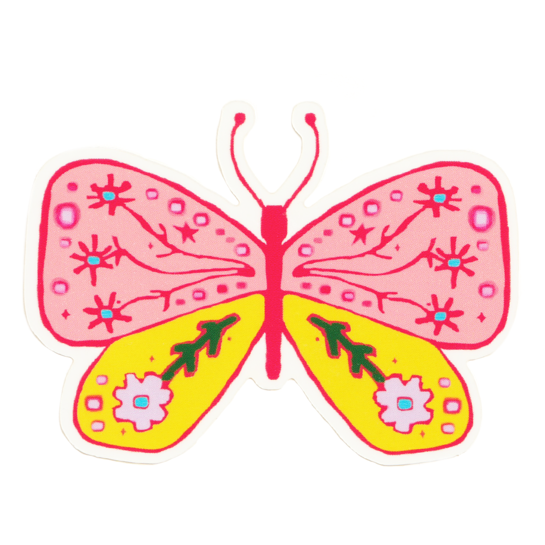 BUTT HER FLY! sticker