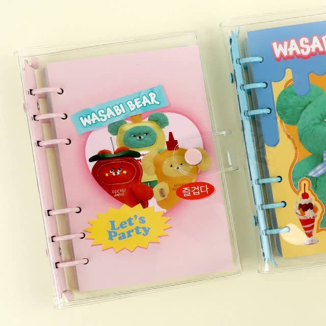 Wasabi Bear 6-Ring Undated Planner Dairy Journal