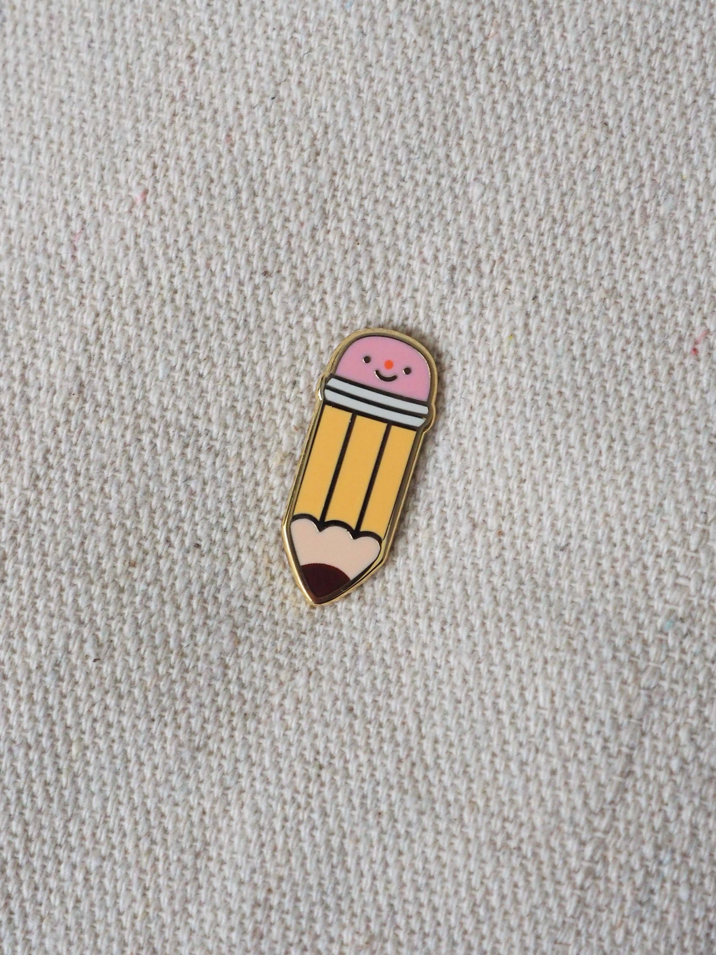Graphite pencil • enamel pin