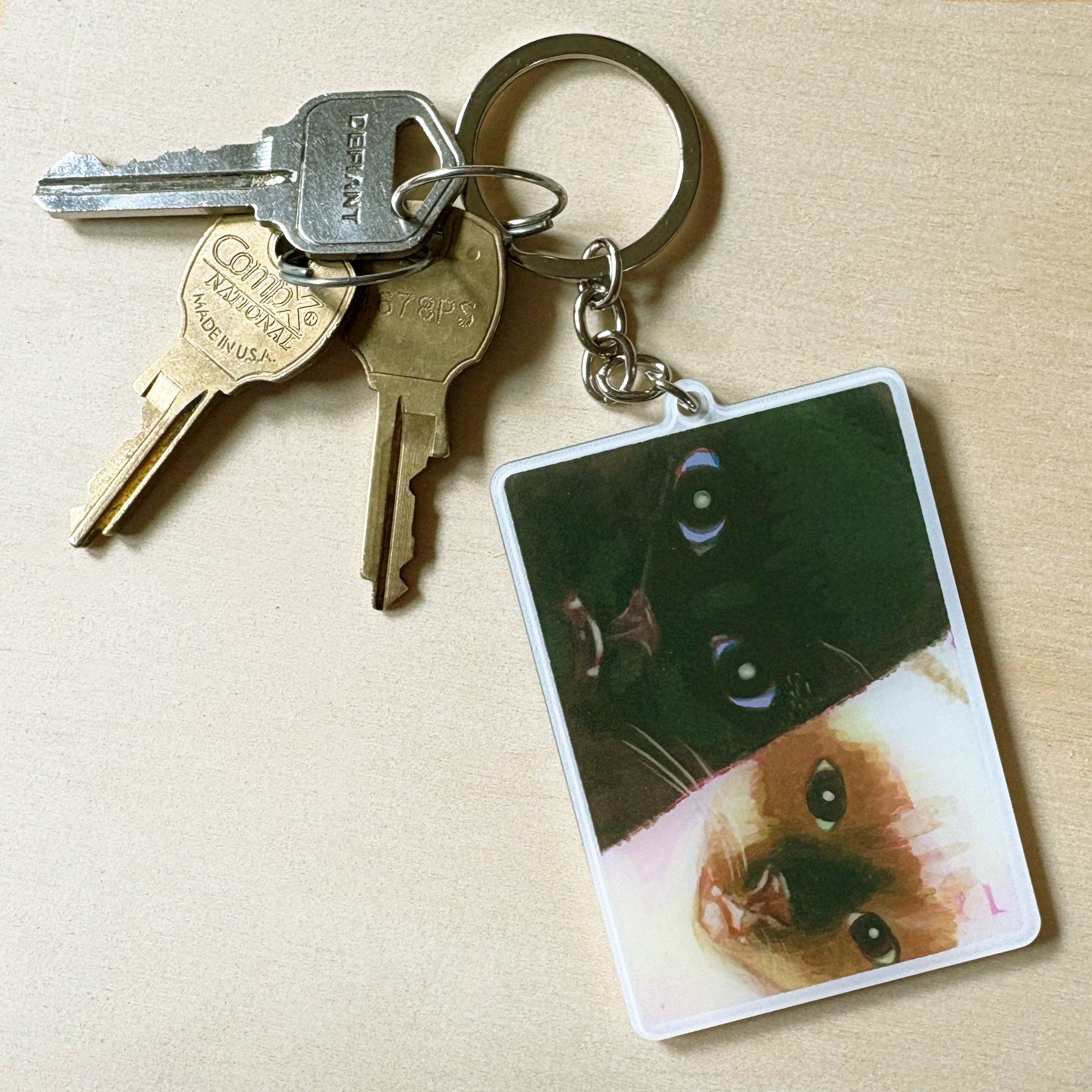 CAT SELFIE! Keychain