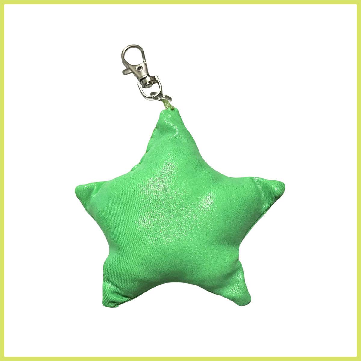 Glitter Green Charm