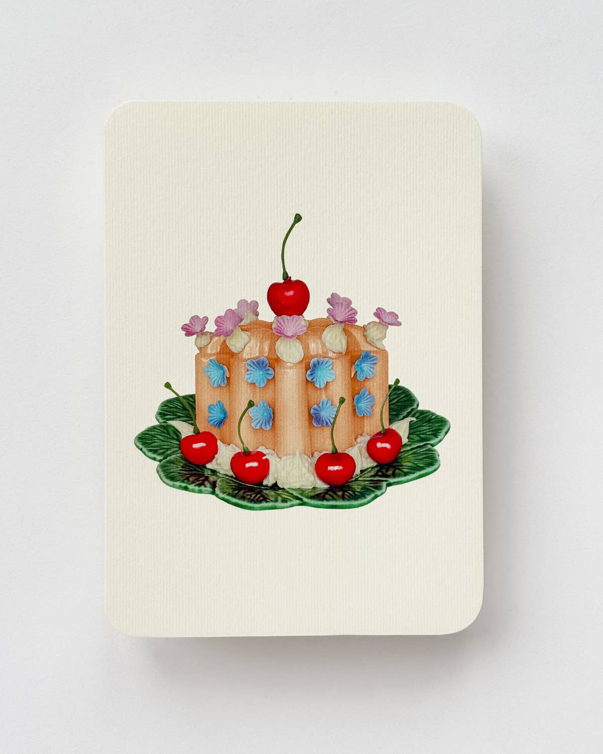 Saffron Cream Blancmange Greeting Card