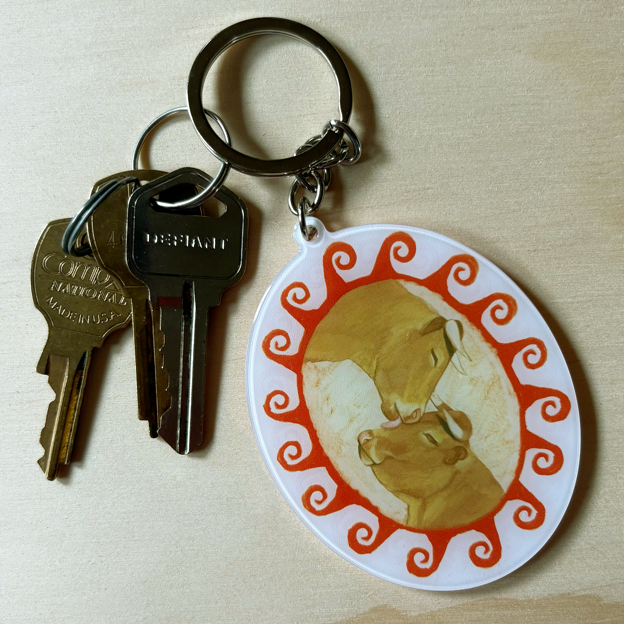 COW LUVRS! Keychain