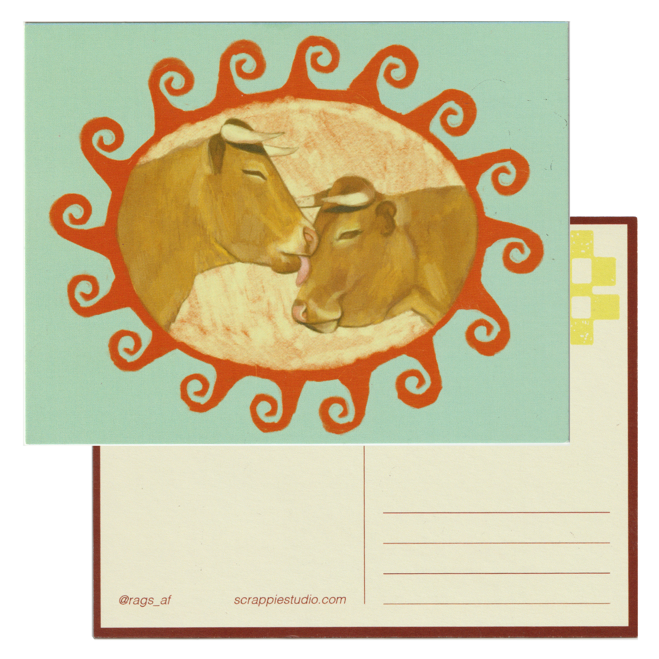 Cow Luvrs! Postcard