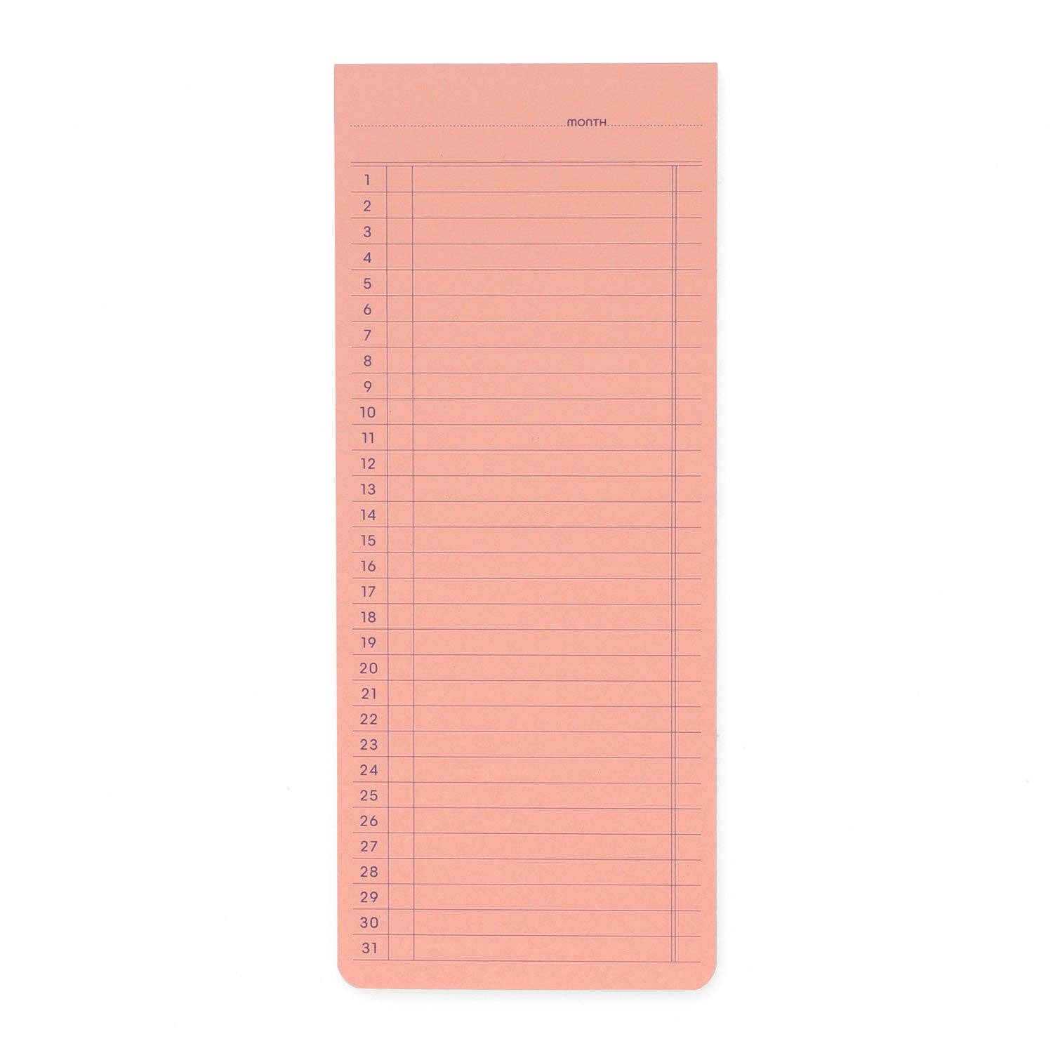 Sticky Memo Pad/ Monthly