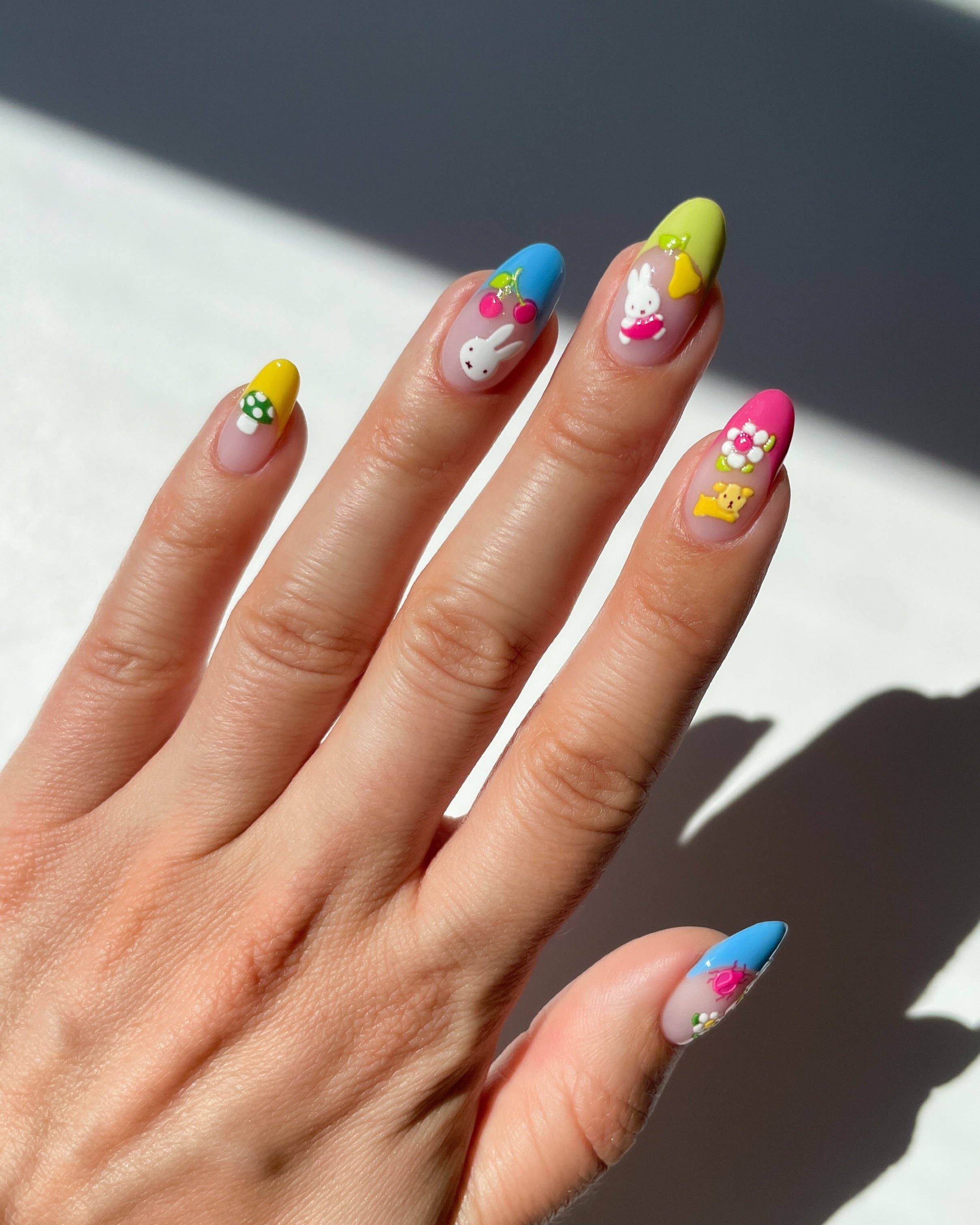 Nail Art Stickers - MIFFY IN THE MEADOW