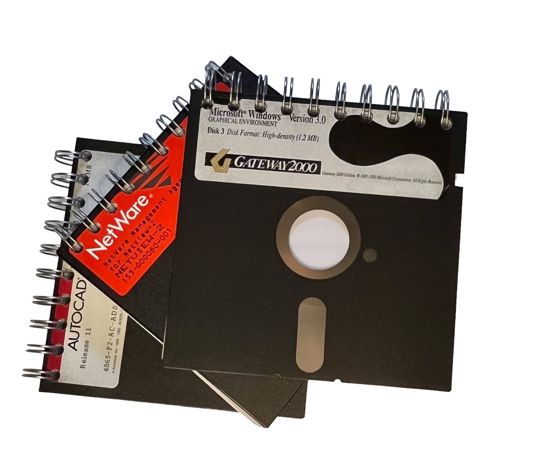 Vintage Upcycled Floppy Disk Journals