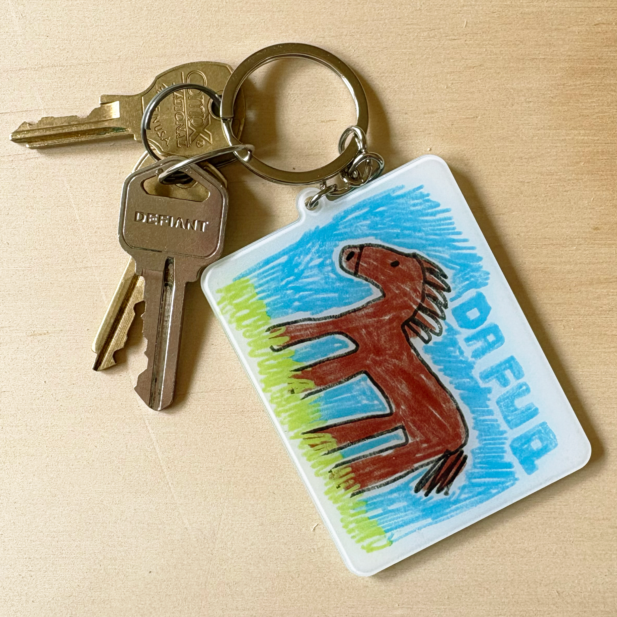 DA FUQ HORSE! Keychain